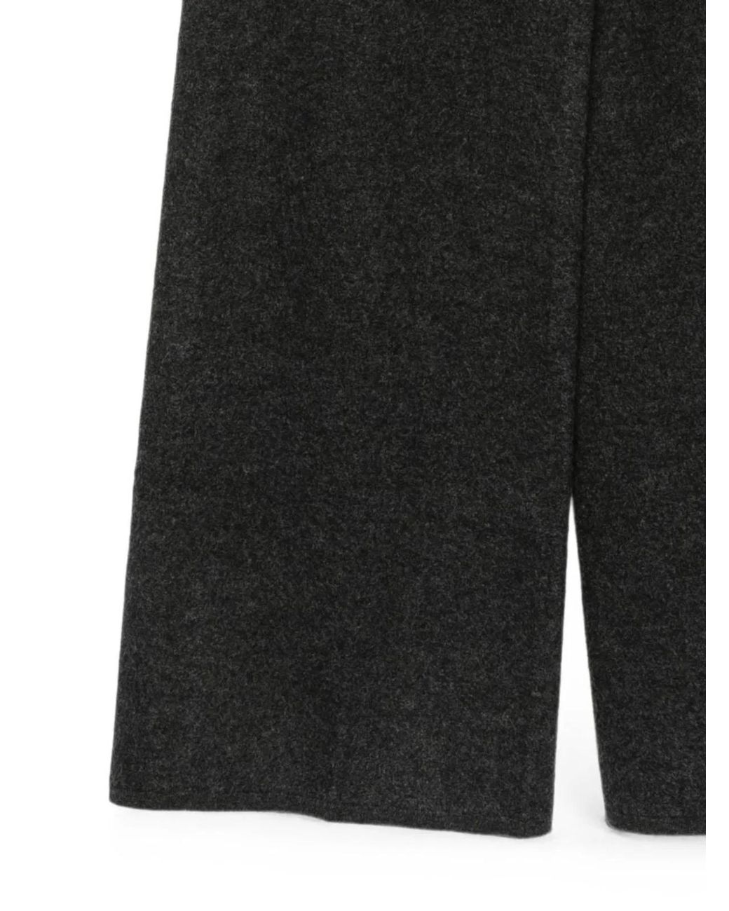 Semicouture Black Grace Wool Trousers