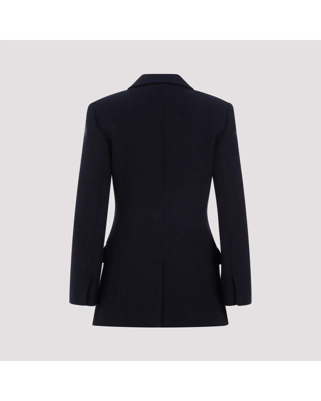 Chloé Blue Double-Breasted Virgin Wool Jacket