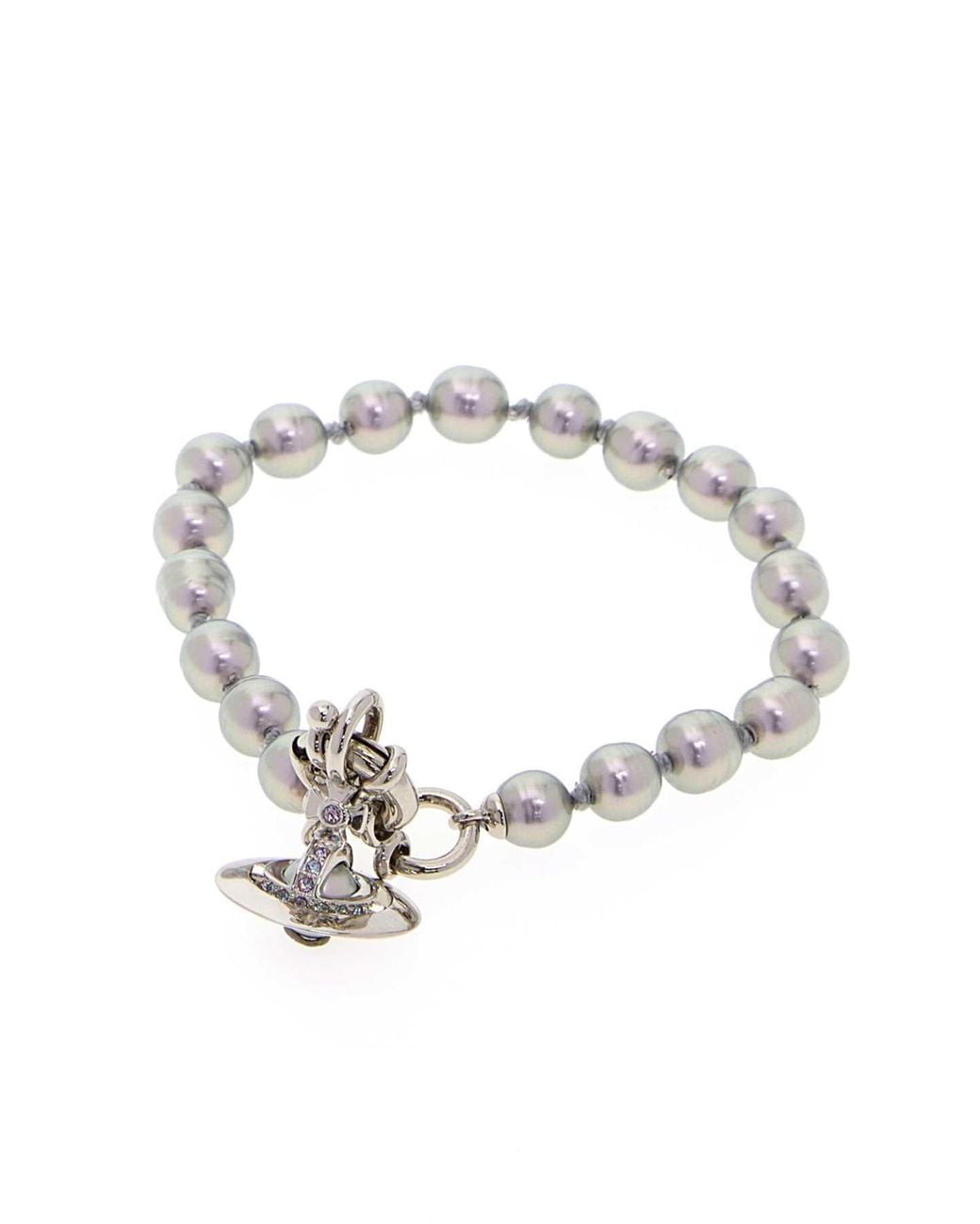 Vivienne Westwood Metallic Pearls Aleksa Bracelet