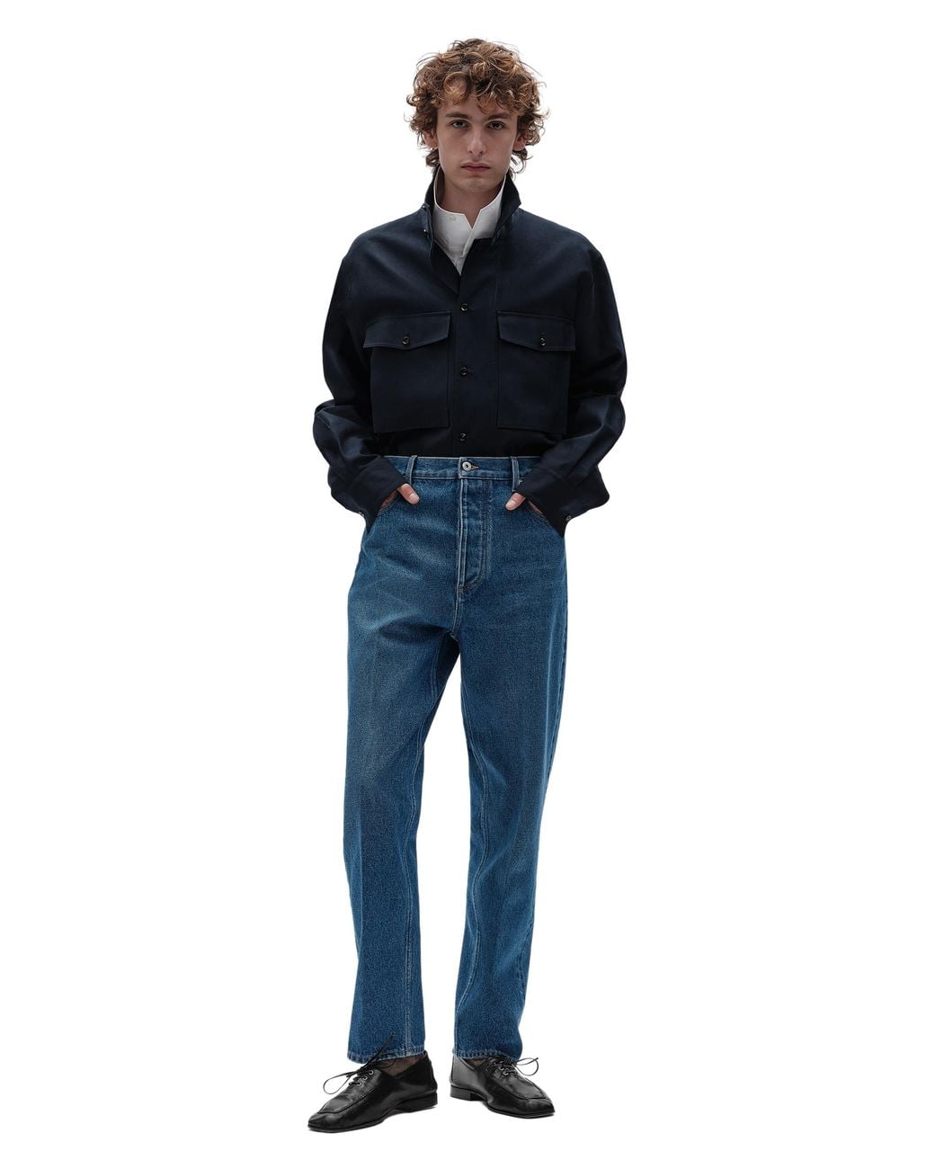 Bottega Veneta Blue Wide-Leg Jeans With A Medium Wash for men