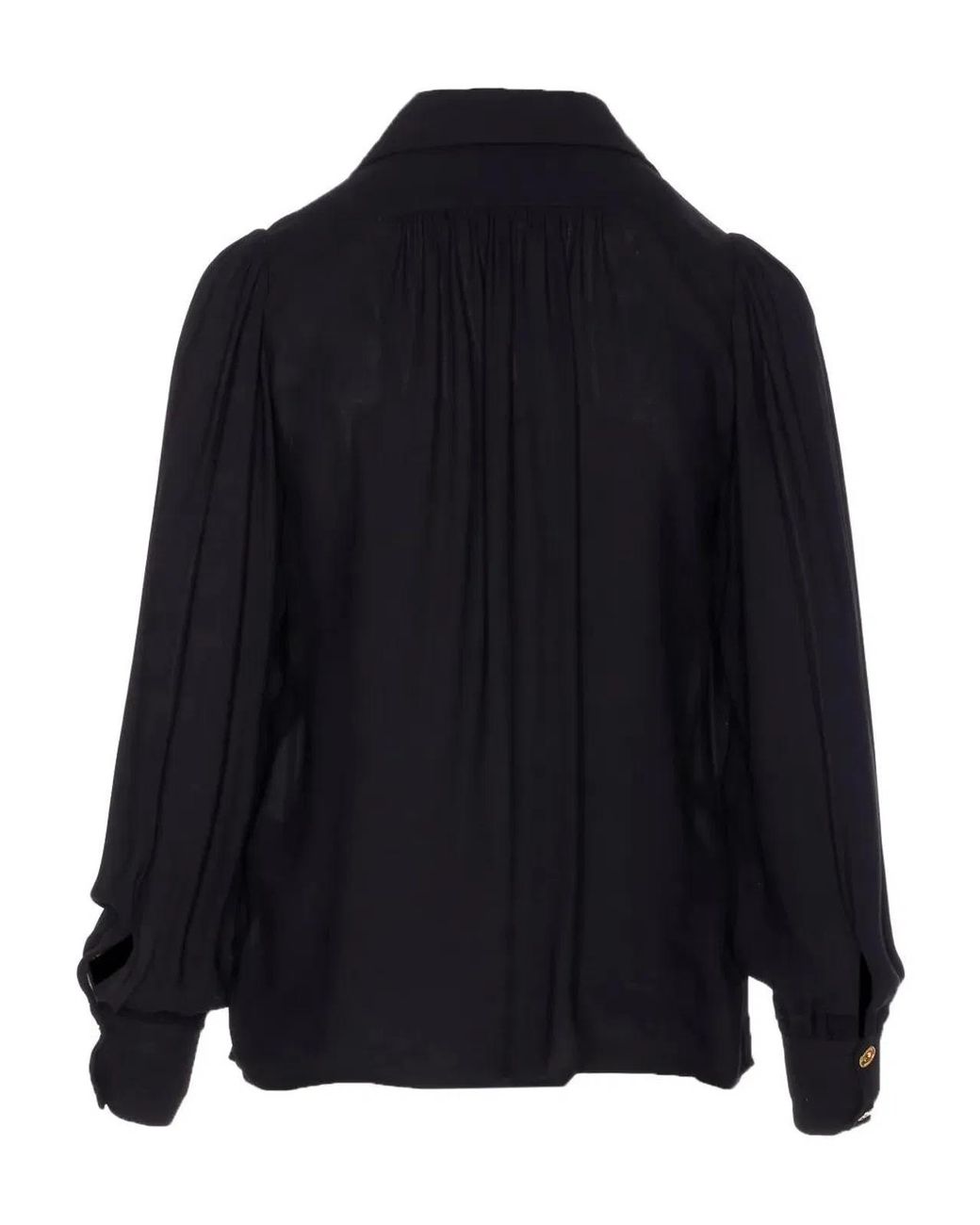 Elisabetta Franchi Blue Georgette Blouse