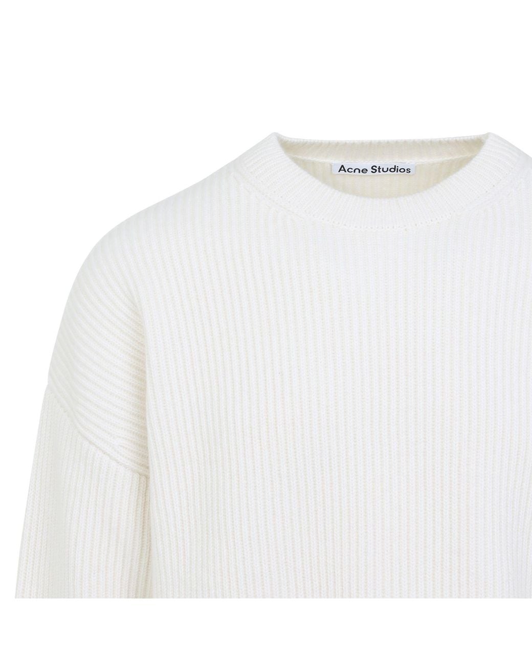 Acne White Off Sweater for men
