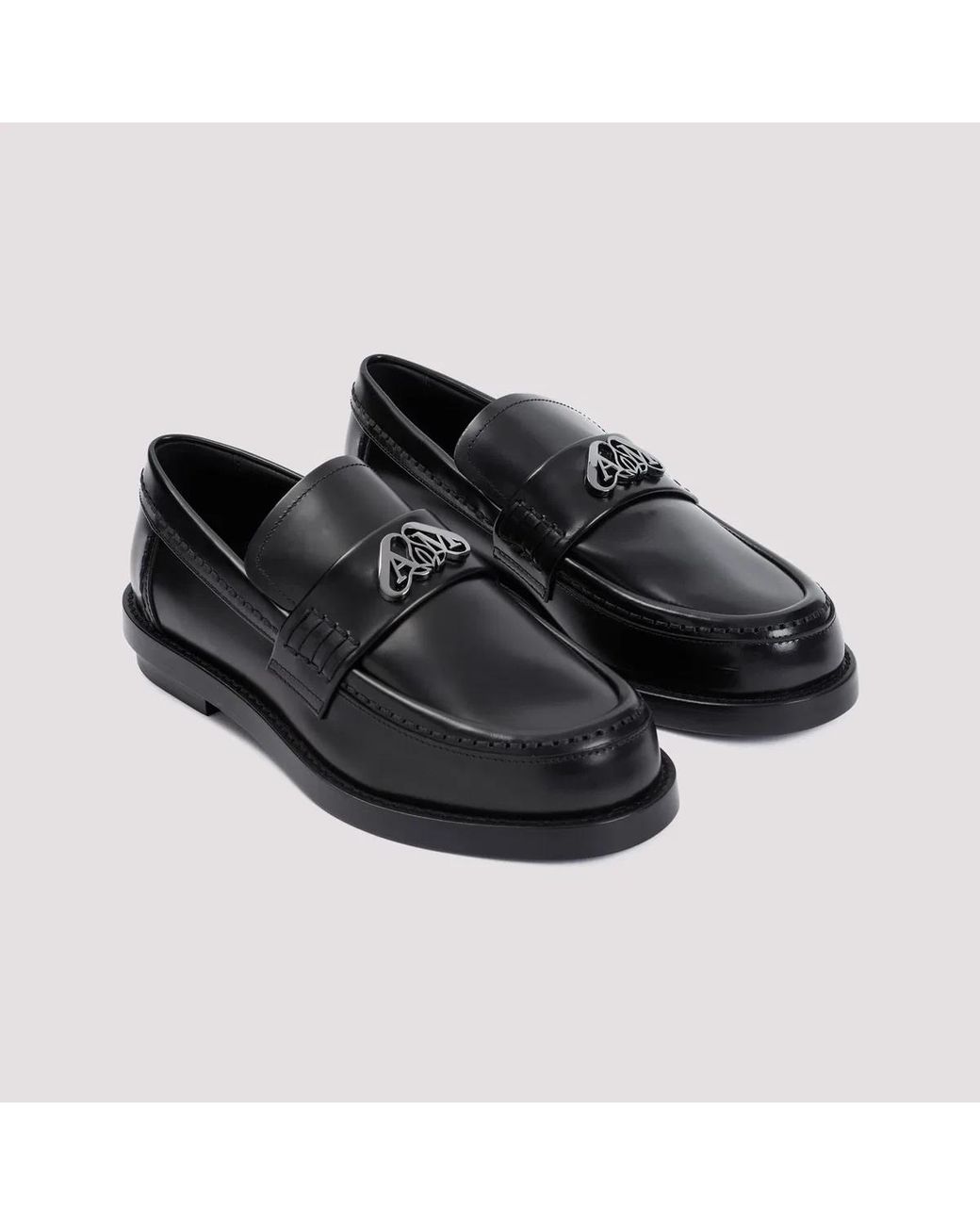 McQueen Black Seal Loafers