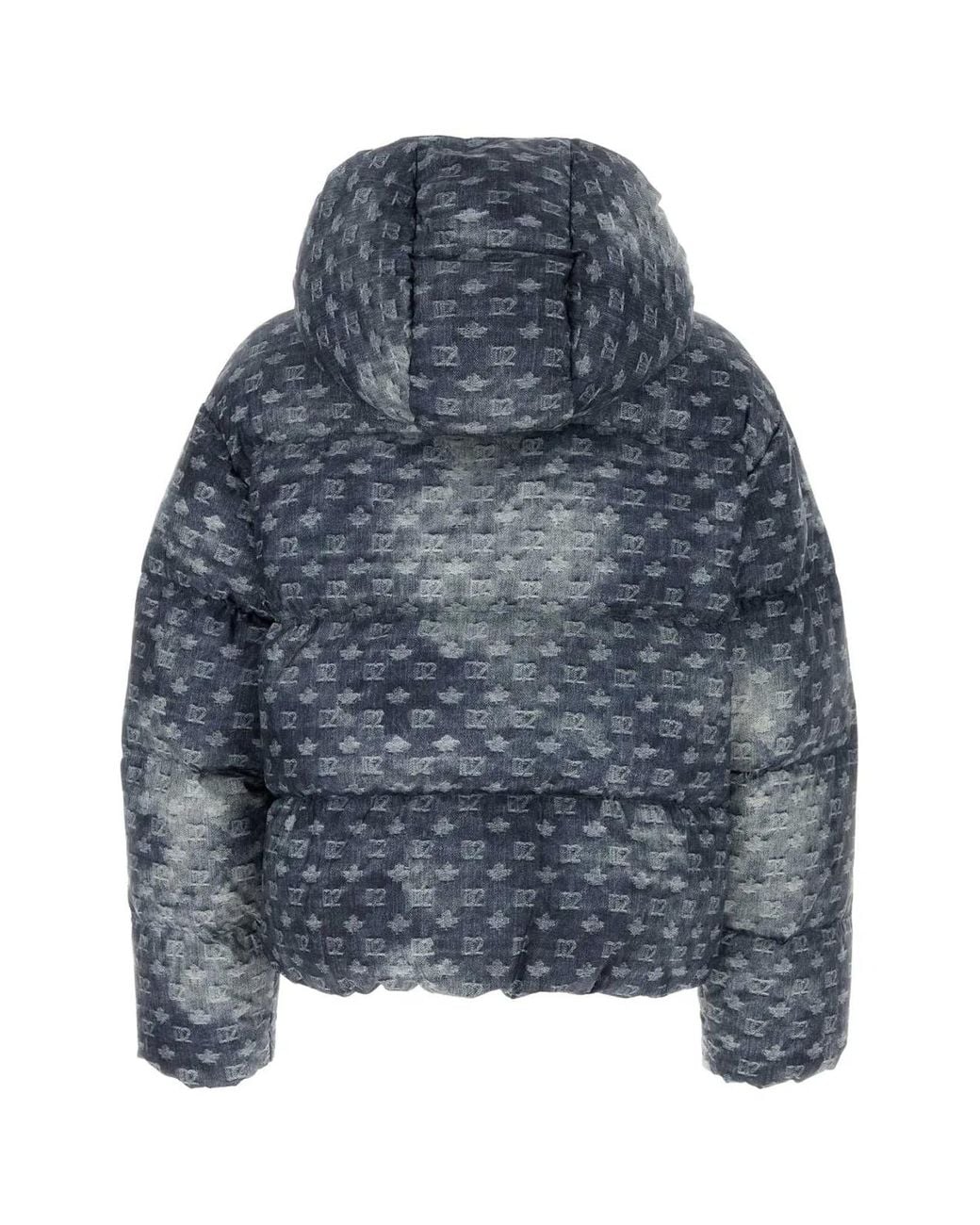 DSquared² Blue Hooded Down Jacket for men