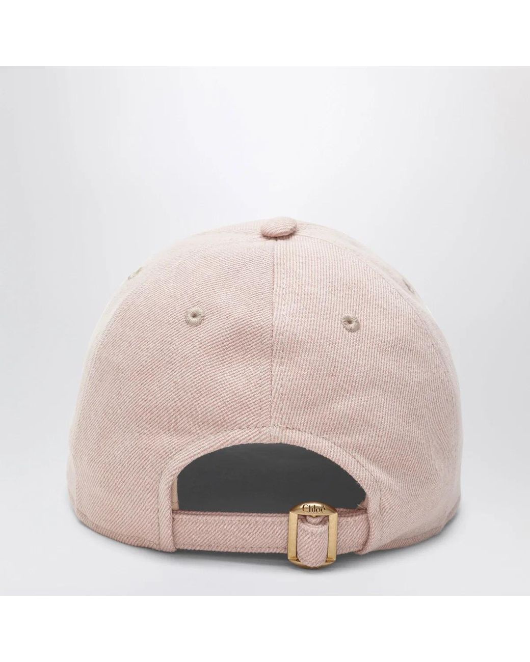 Chloé Pink Cotton Denim Baseball Cap