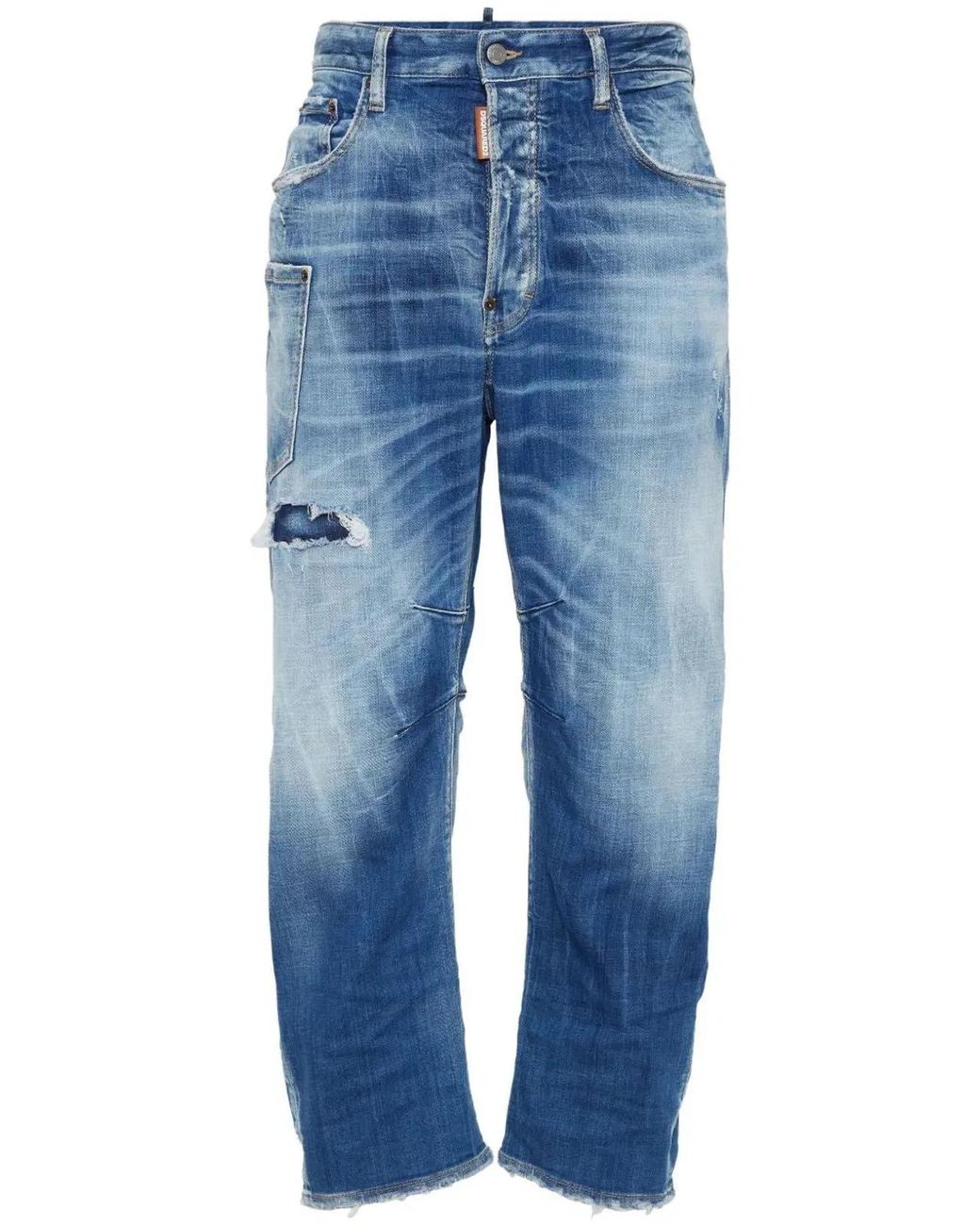 DSquared² Blue Pants 5 Pockets for men