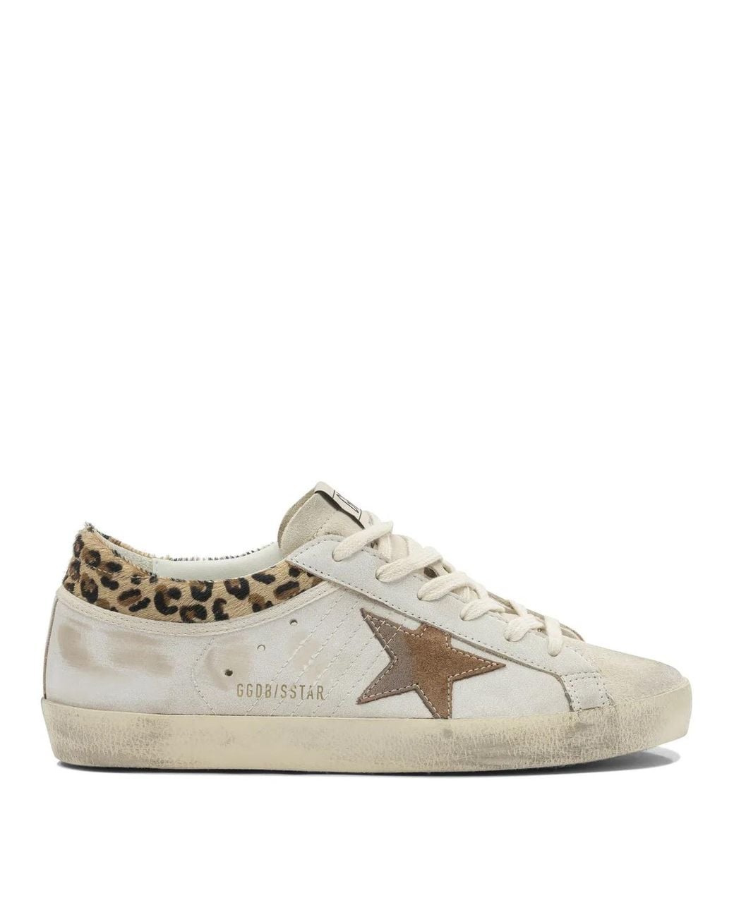 Golden Goose Deluxe Brand White "Super-Star" Low-Top Sneakers