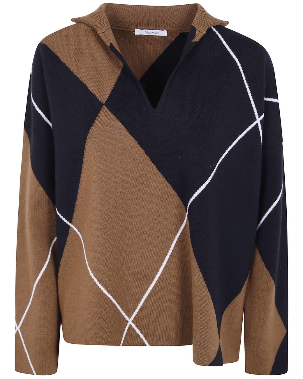 Max Mara Blue "Mxm Sala" Oversized Sweater