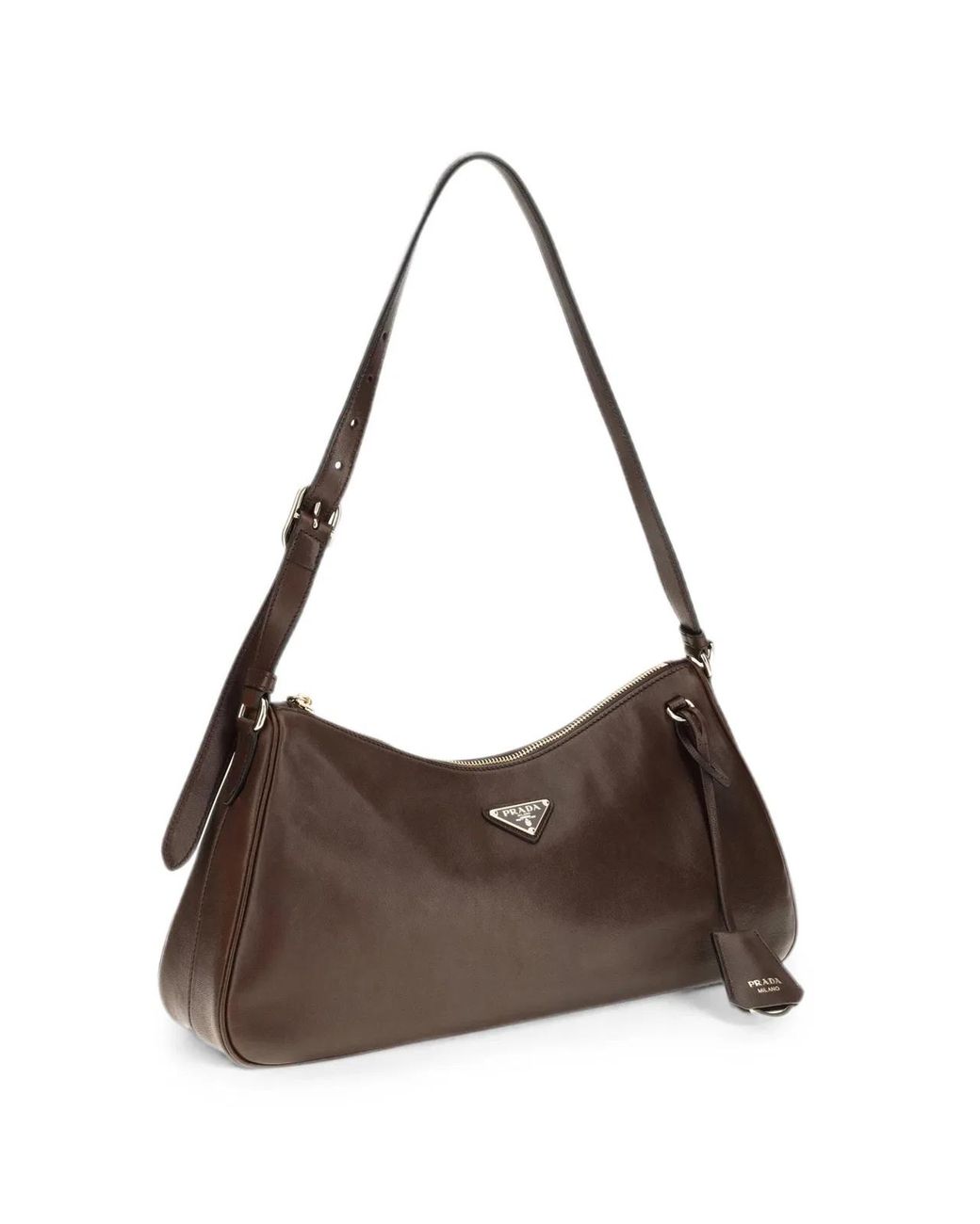 Prada Brown Medium Nappa Leather Bag