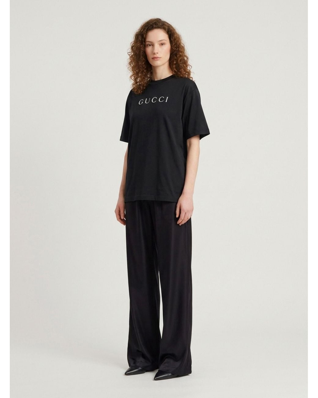 Gucci Black Printed Cotton Jersey T-Shirt