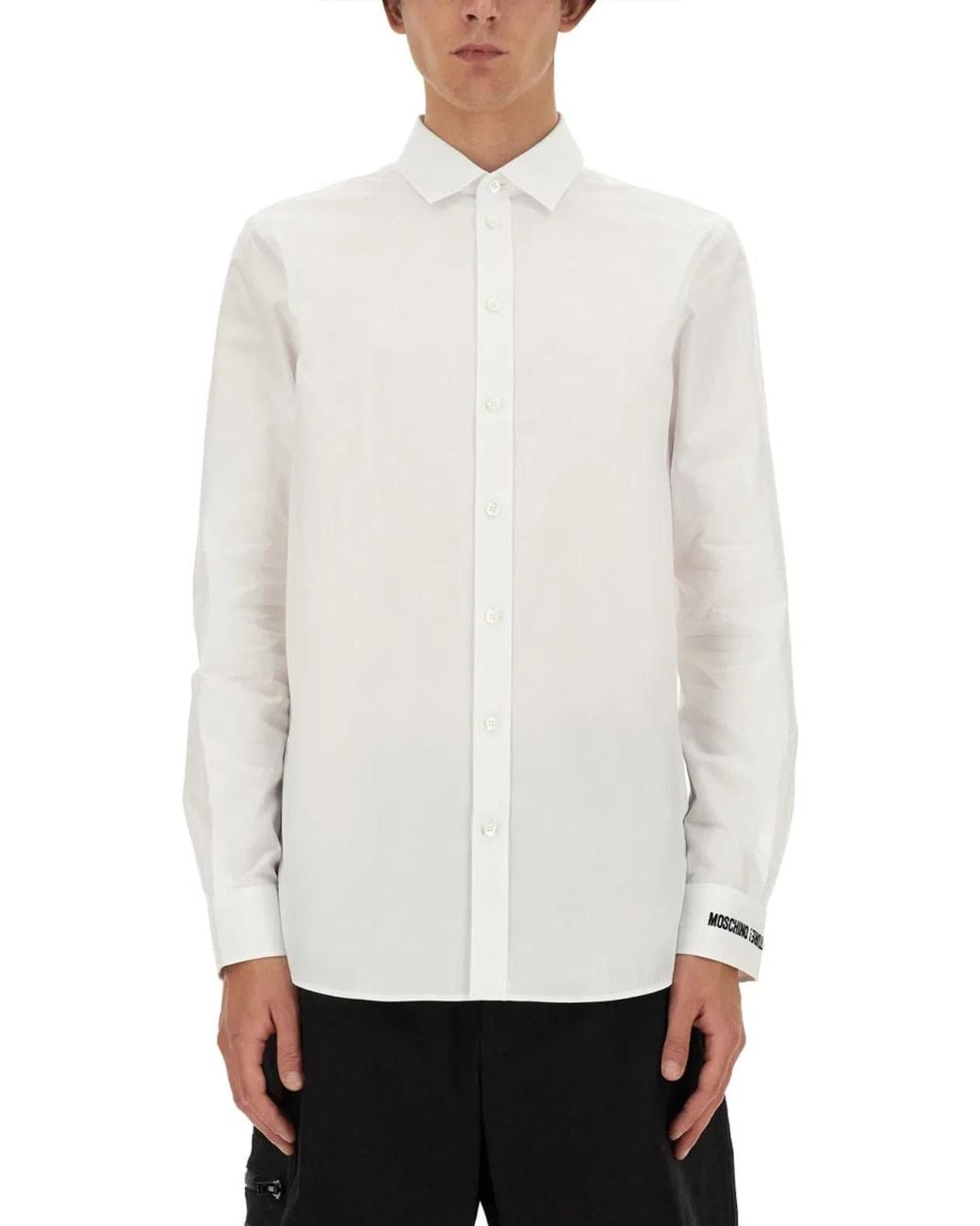 Moschino Couture White Cotton Shirt for men