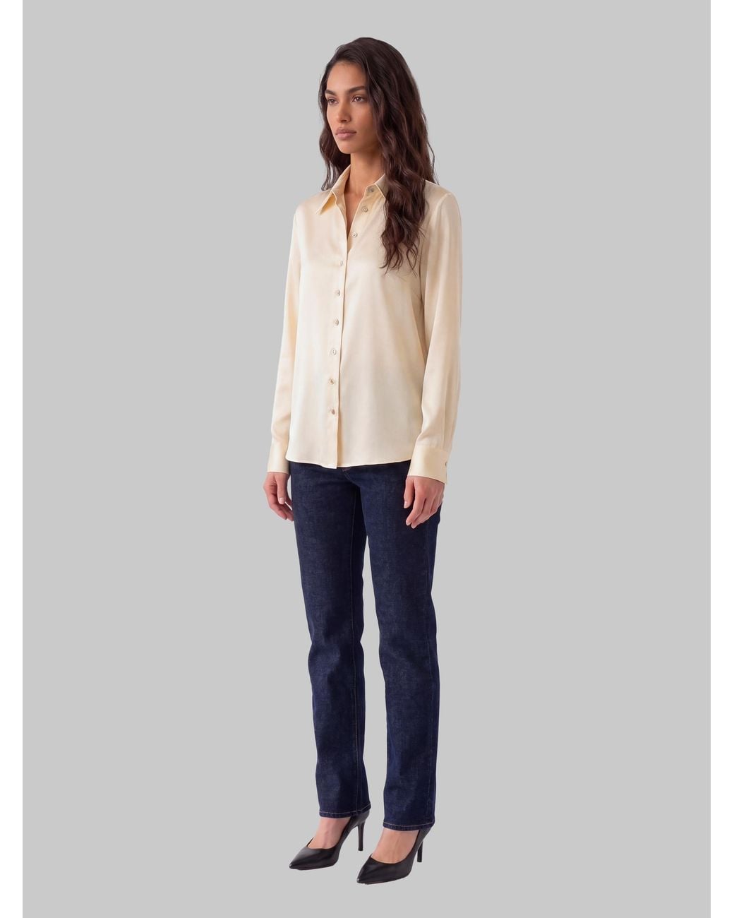 Khaite Natural Ivy Champagne Shirt