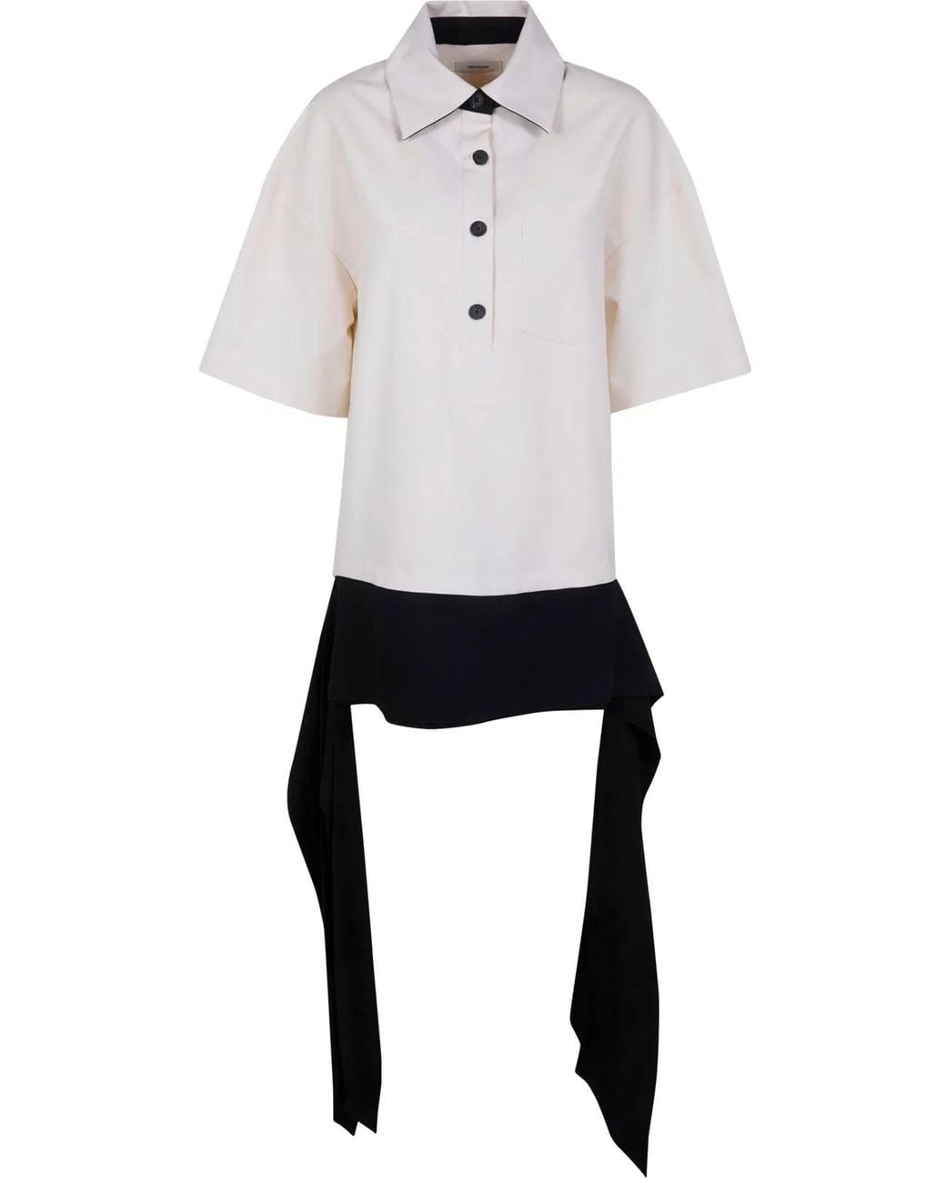Entire studios White "Polo" Top