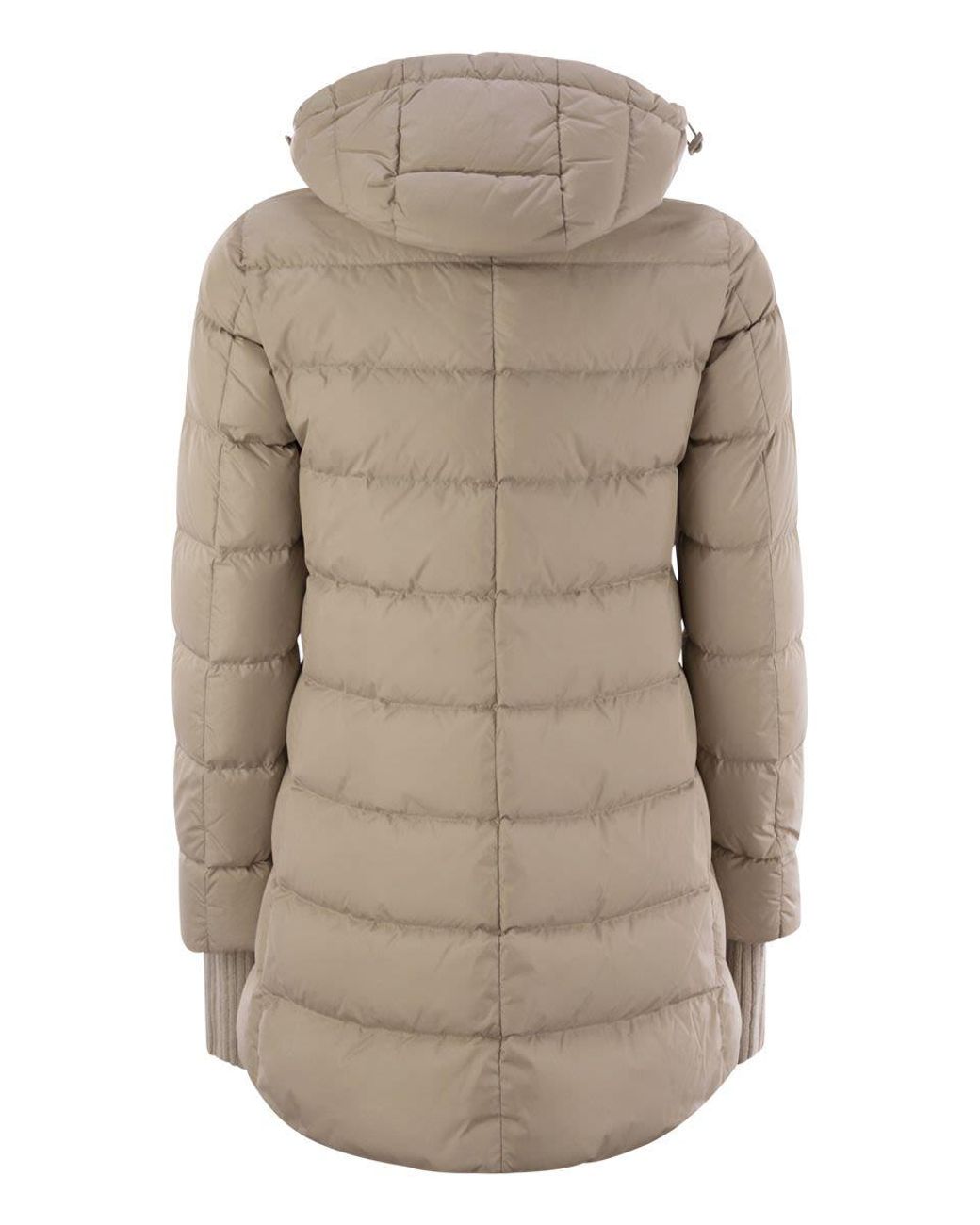 Herno Natural Medium Down Jacket With Hood
