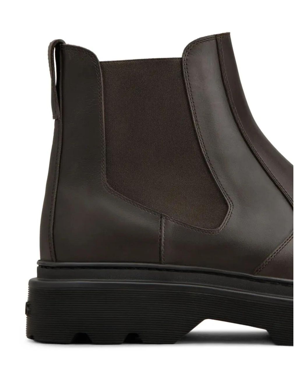 Tod's Black Leather Ankle Boots for men