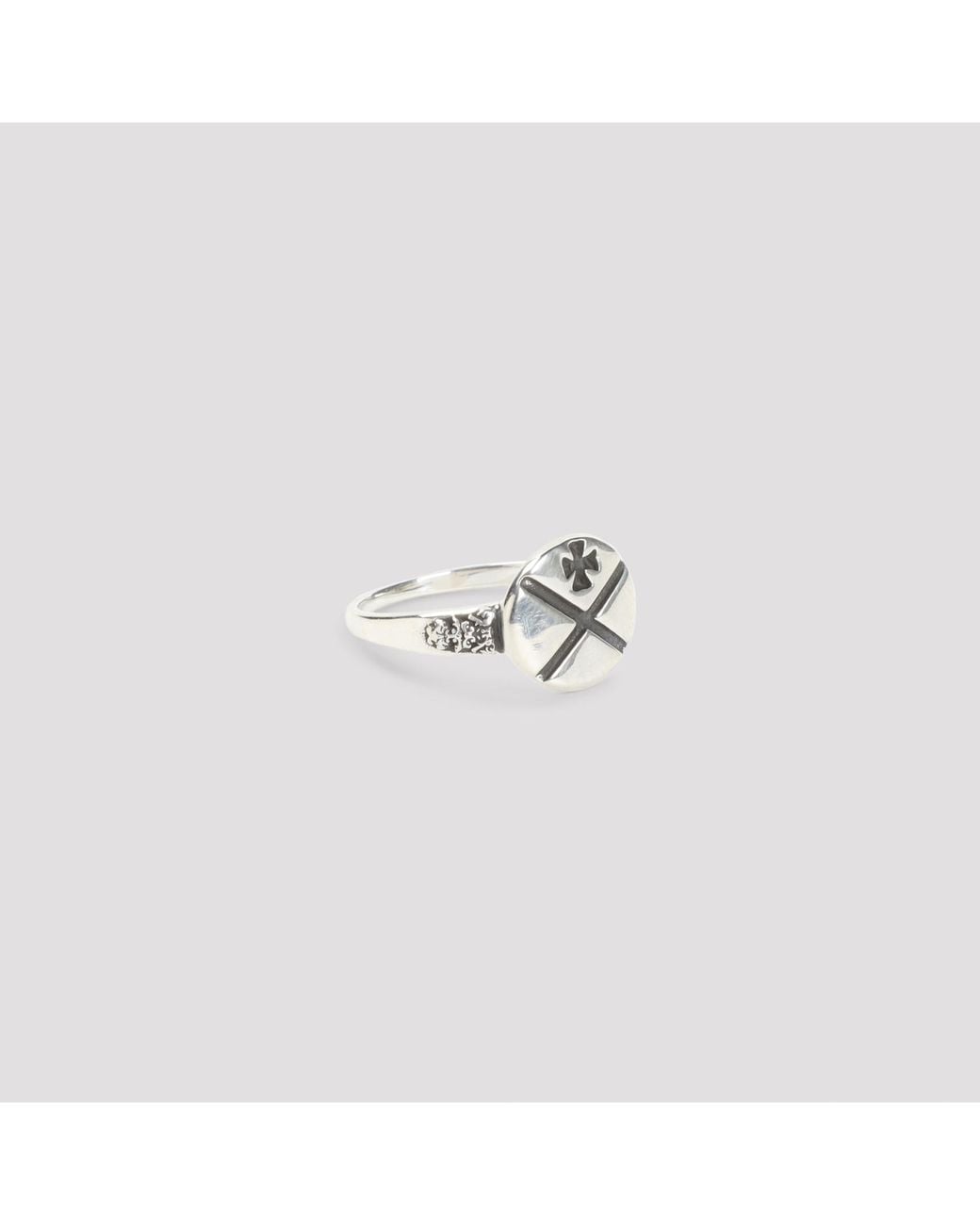 Enfants Riches Deprimes White German X Ring for men