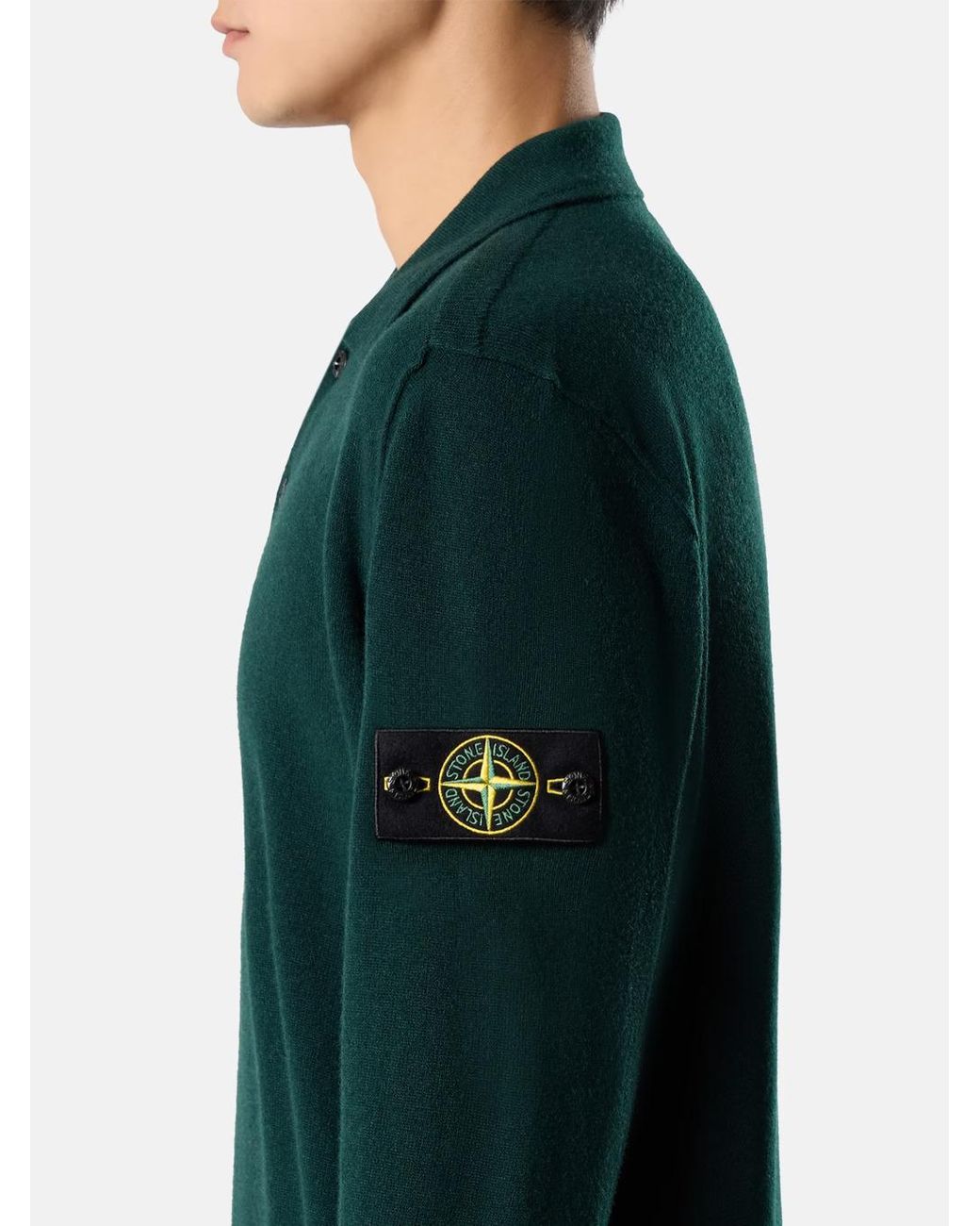 Stone Island Green Rws Sweater for men