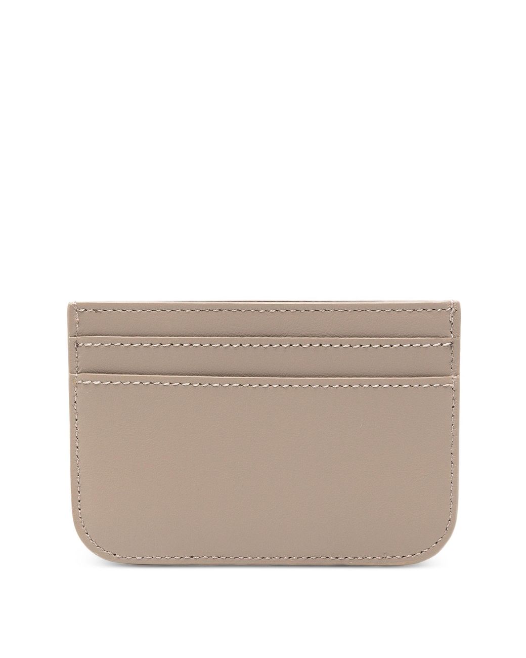 Fendi Natural Leather Ff Card Holder
