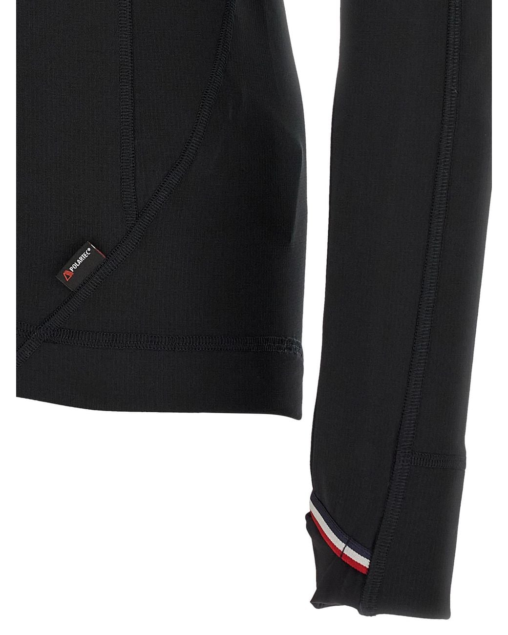 Moncler Black Polartec Sweatshirt for men