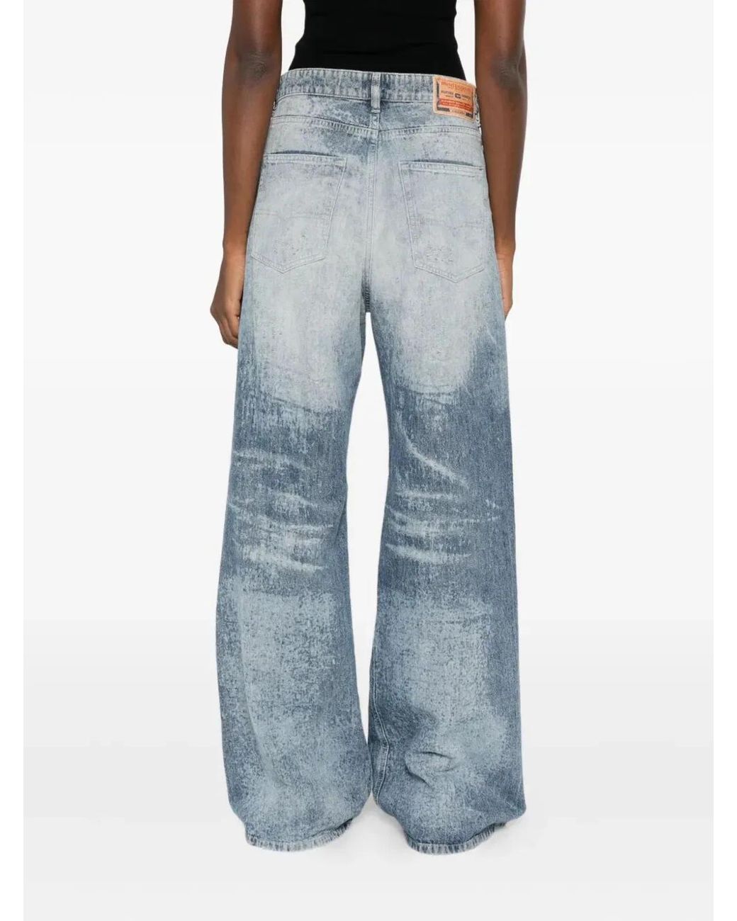 DIESEL Blue 1966 D-Sire Light Wide-Leg Jeans