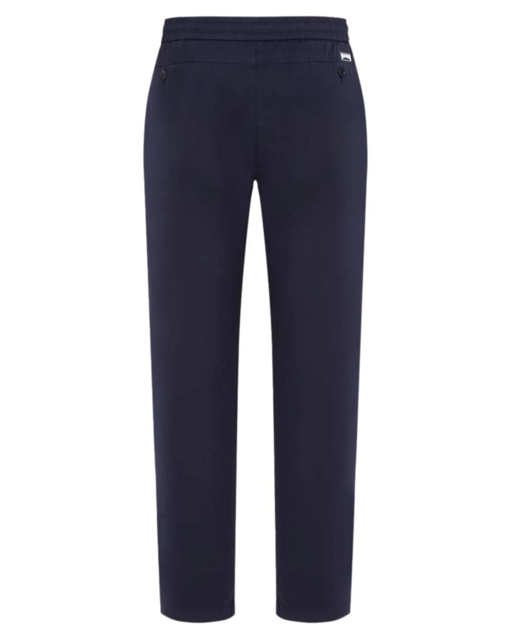 Vilebrequin Blue Stretch Cotton Drawstring Trousers for men