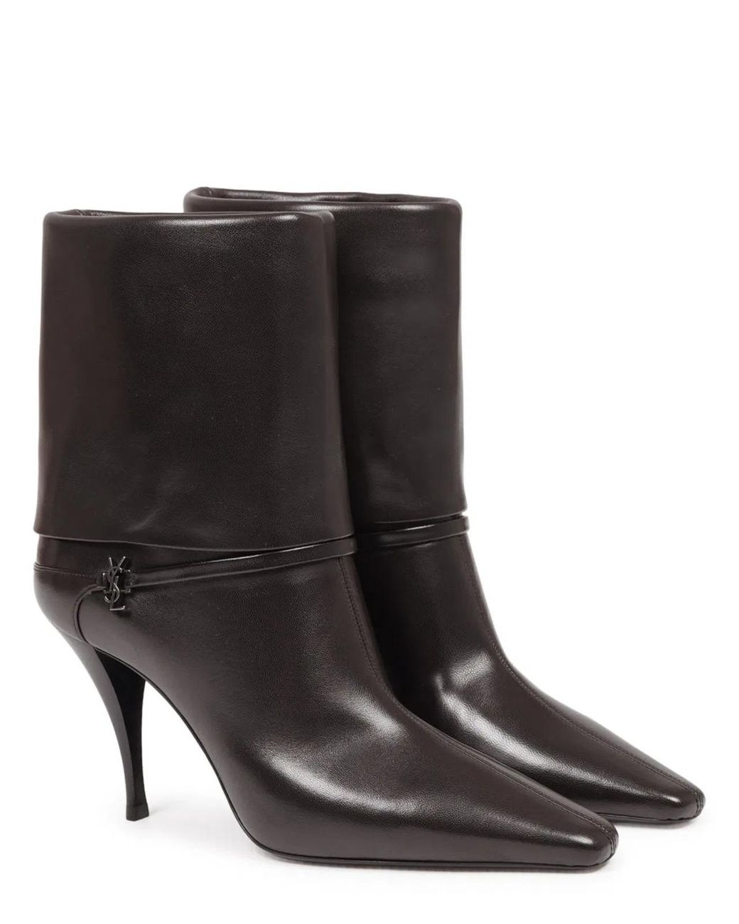 Saint Laurent Black Ankle Boot Niki Leather