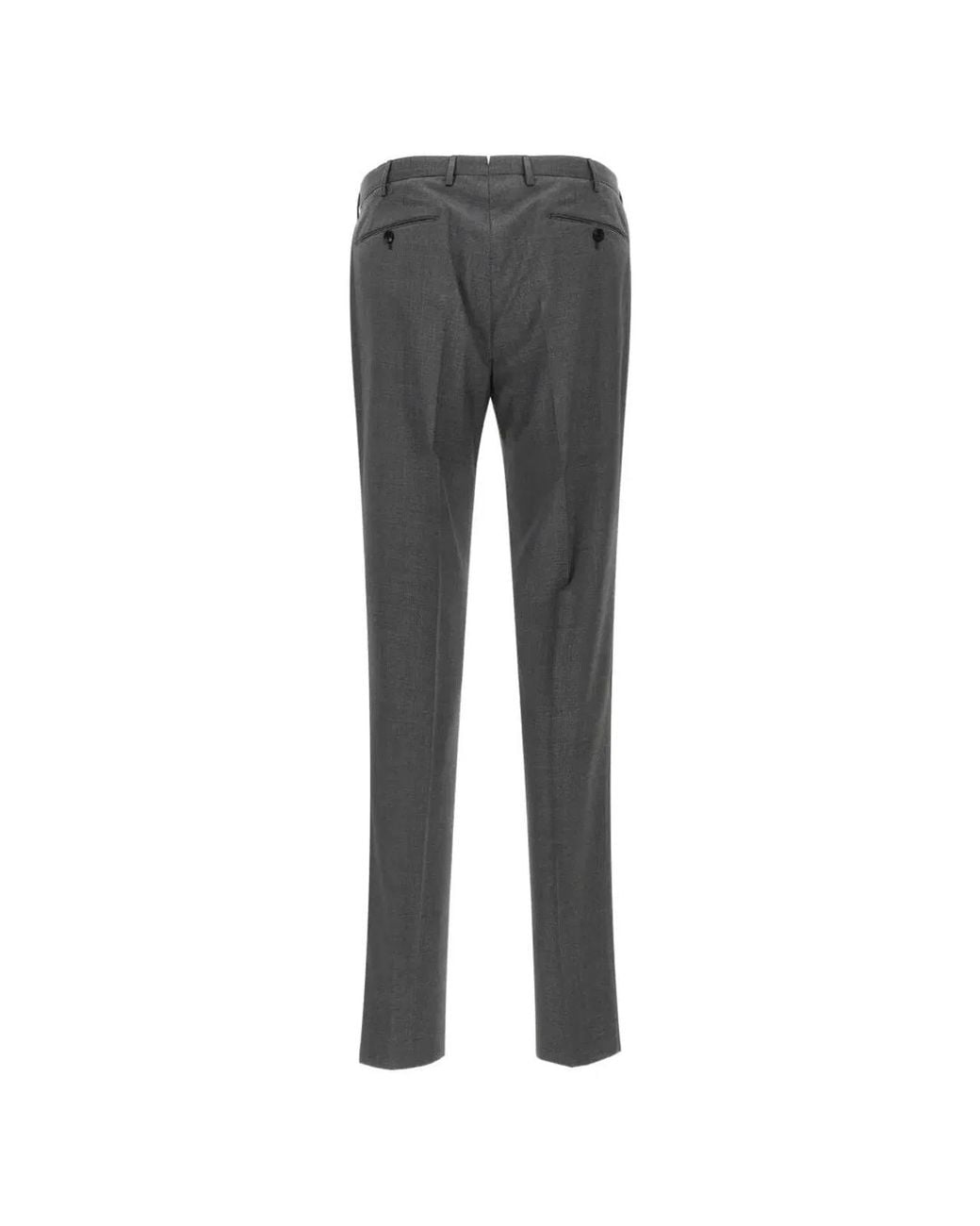 Incotex Gray Classic Chino Trousers for men