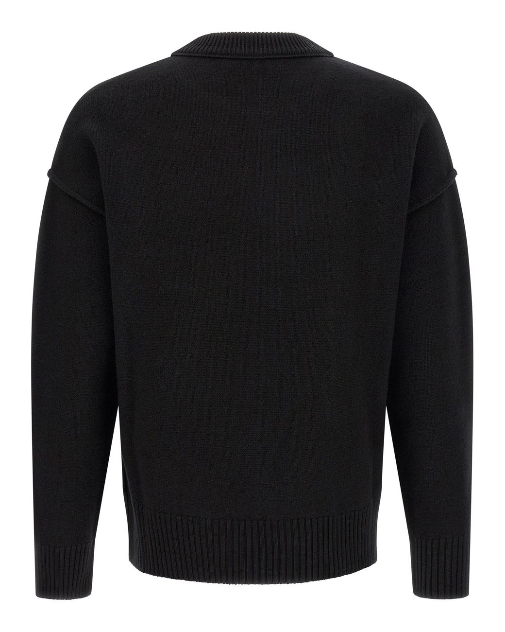 AMI Black 'Ami De Coeur' Sweater for men