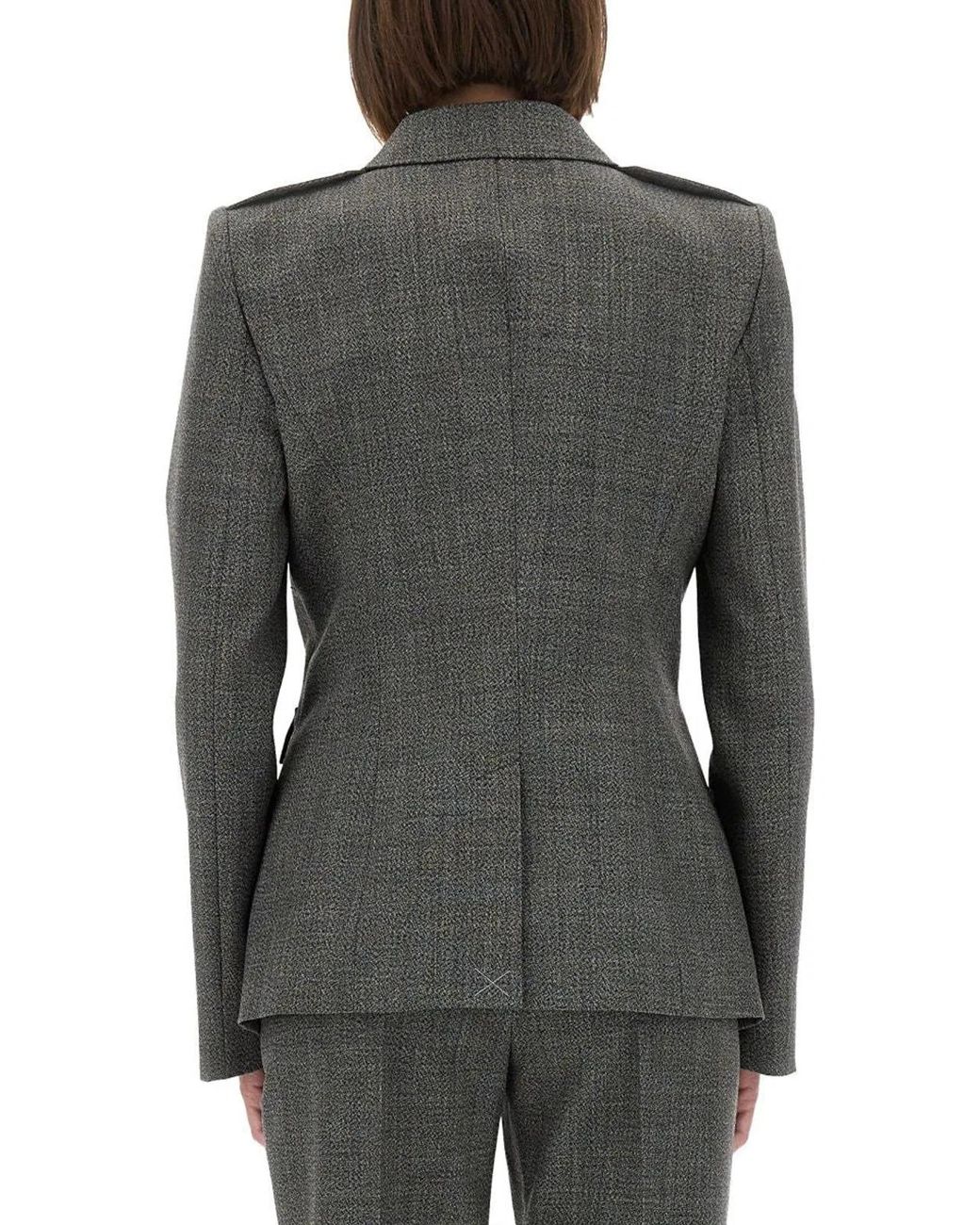 McQueen Gray Wool Jacket