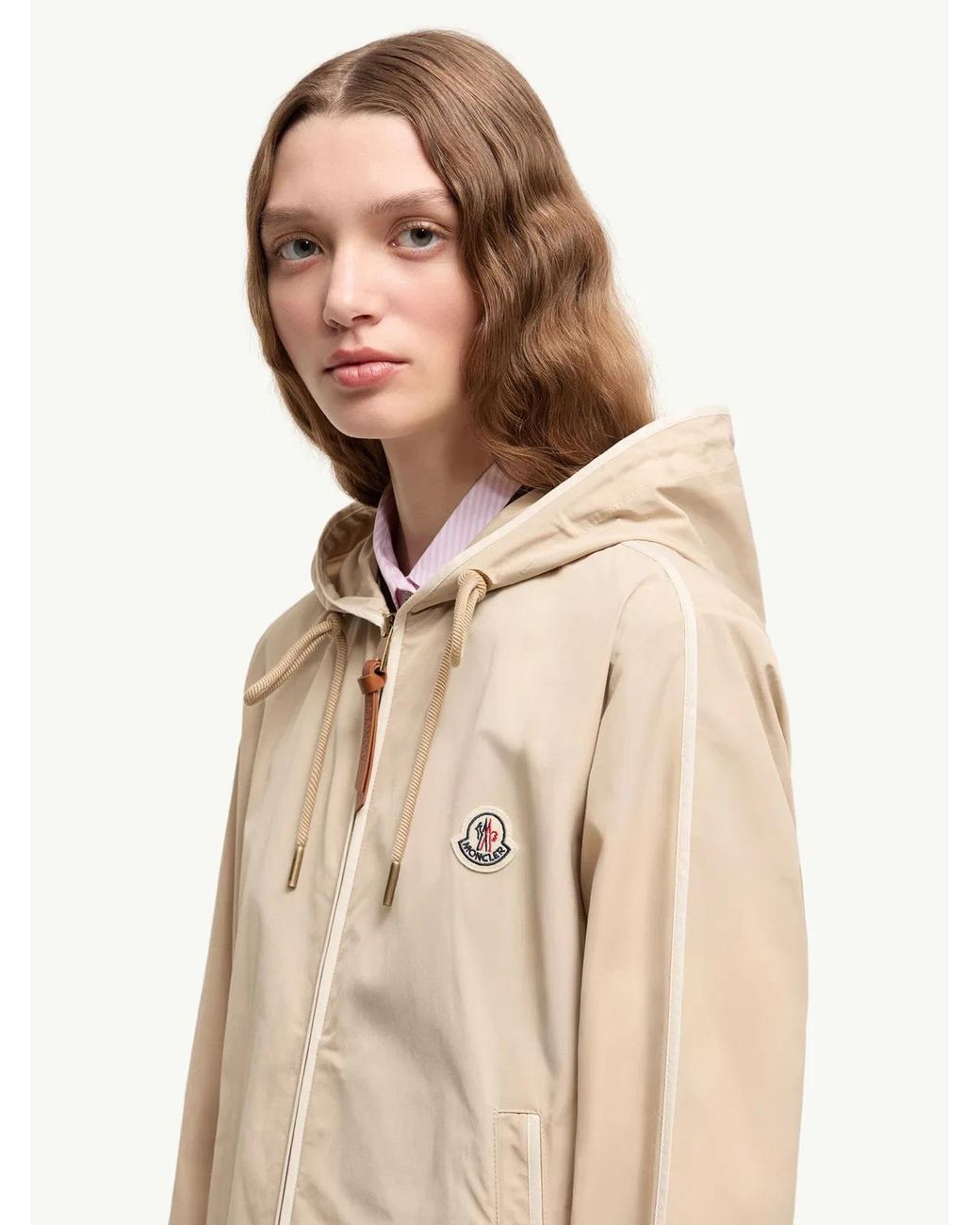 Moncler Natural Hooded Jacket Sarracenia