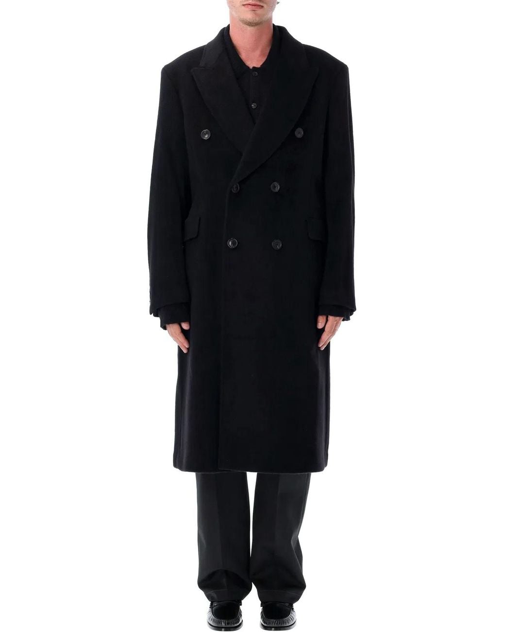 Our Legacy Black Whale Coat for men