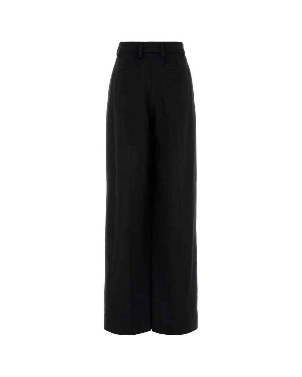 Prada Black Cashmere Wide-Leg Pant