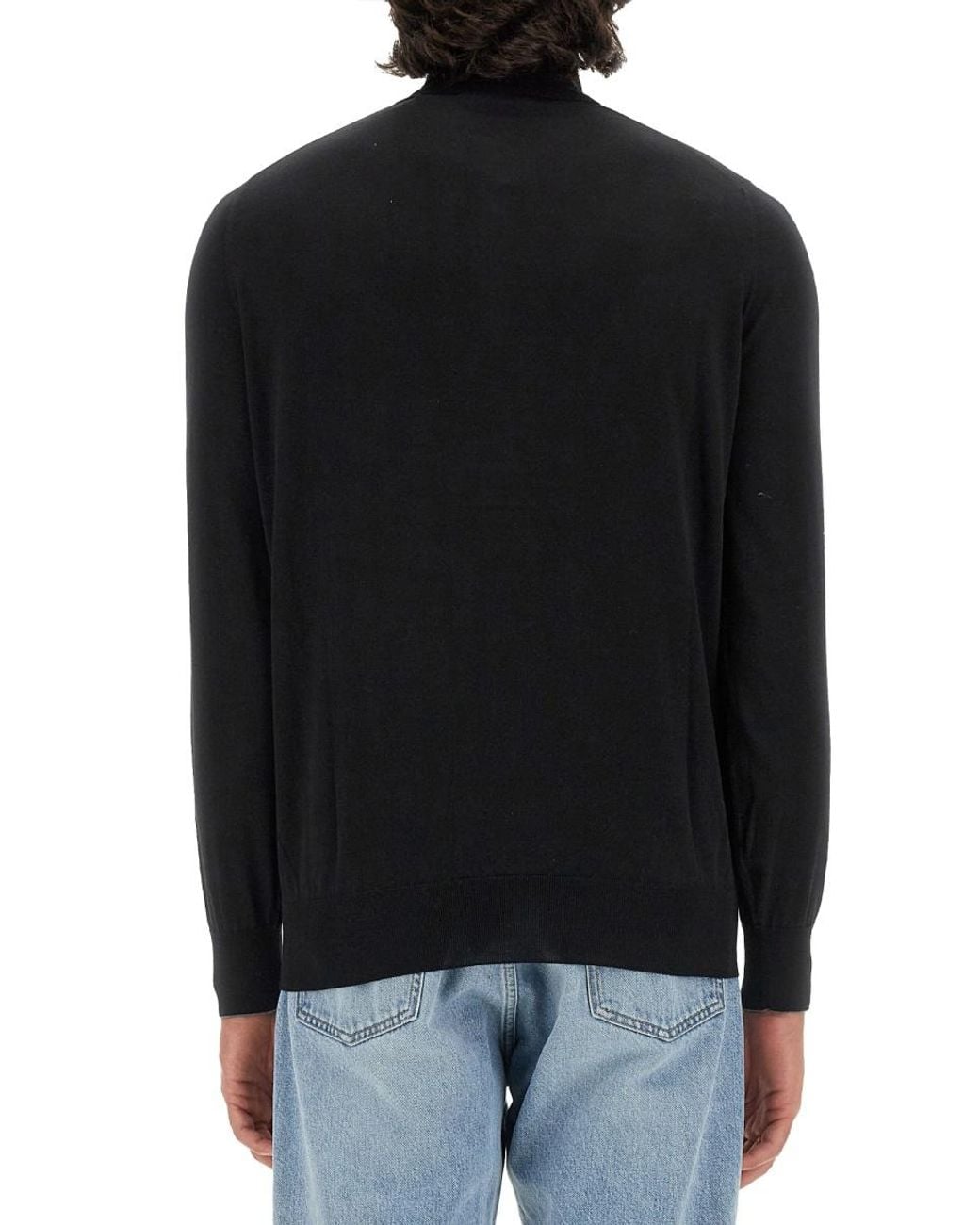Brunello Cucinelli Black Polo for men