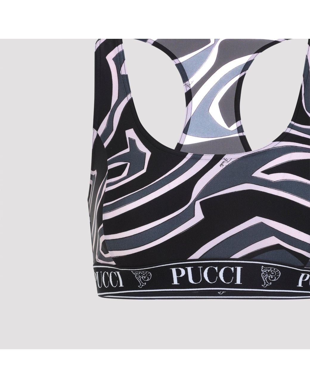 Emilio Pucci Blue Polyamide Top