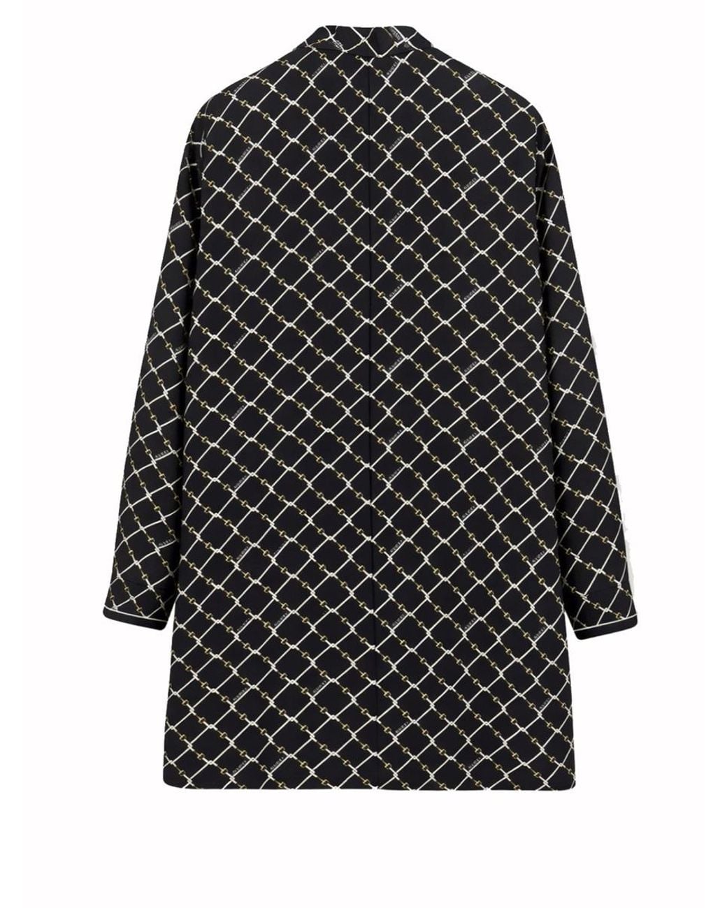 Gucci Black Printed Silk Twill Dress