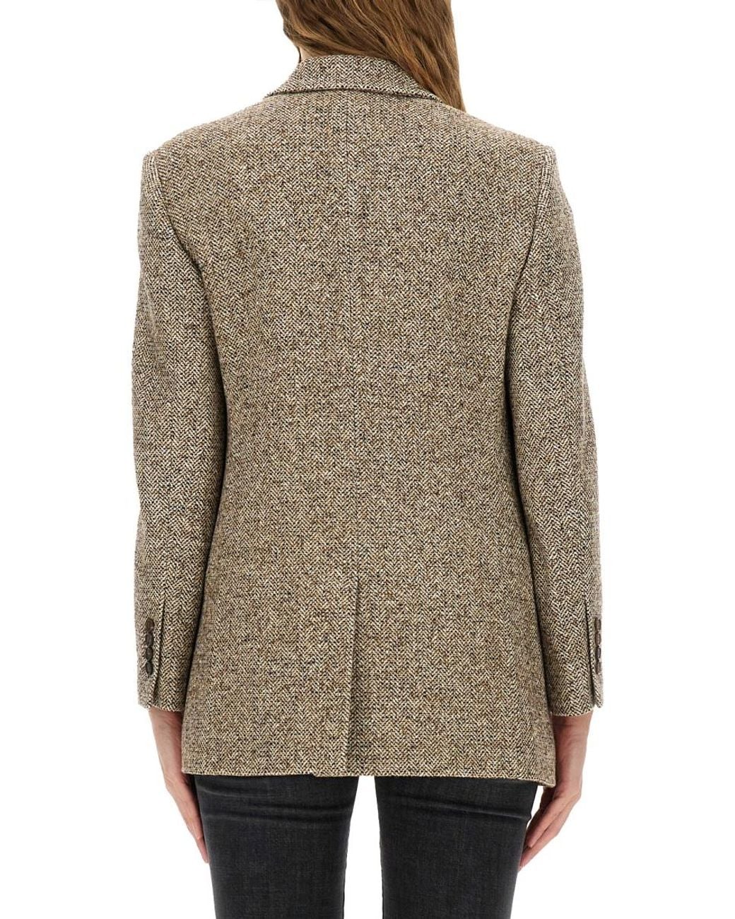 Brunello Cucinelli Brown Wool Jacket