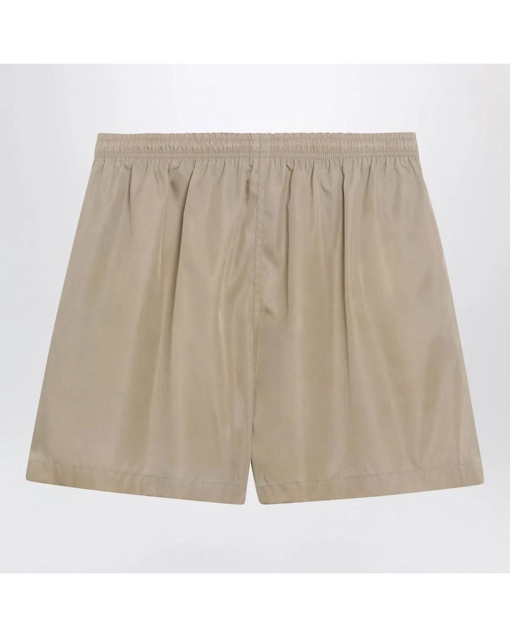 Prada Natural Camel Renylon Shorts