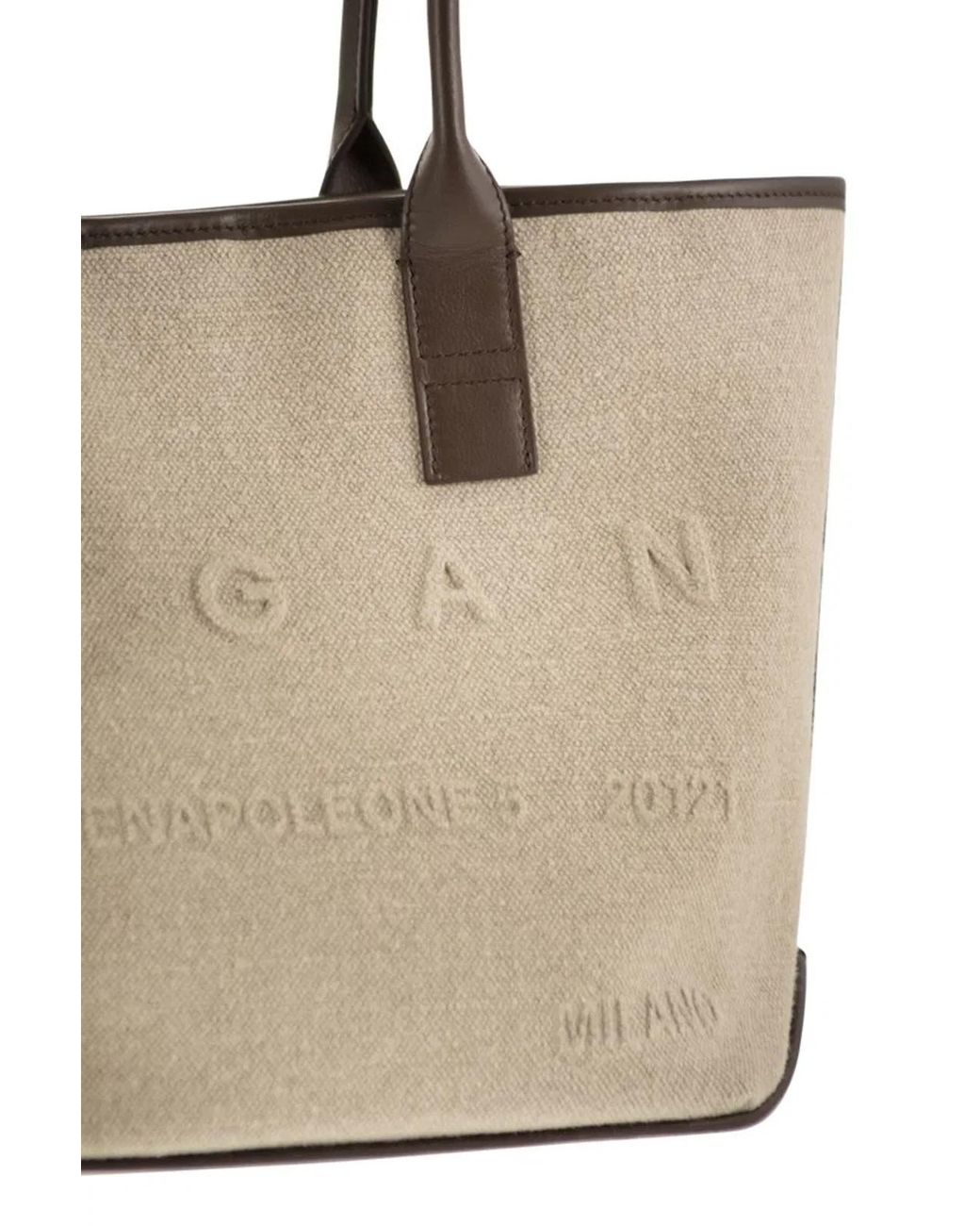 Hogan Natural Small Shopping Bag Address