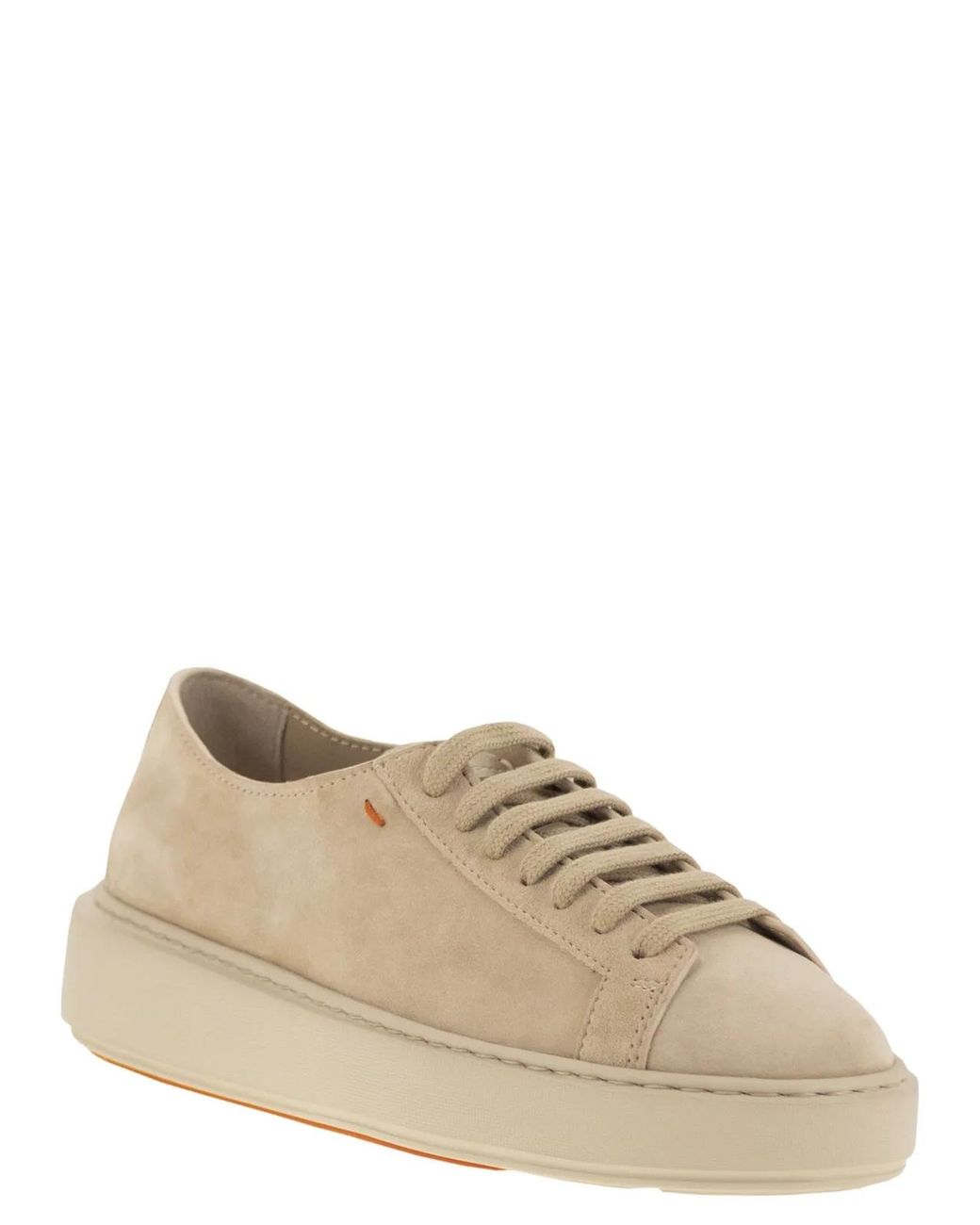 Santoni Brown Suede Sneakers