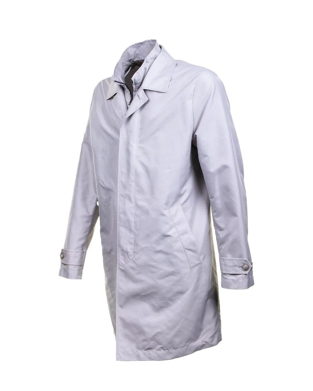 Fay Blue Trench Morning Coat Impermeabile Double Front for men