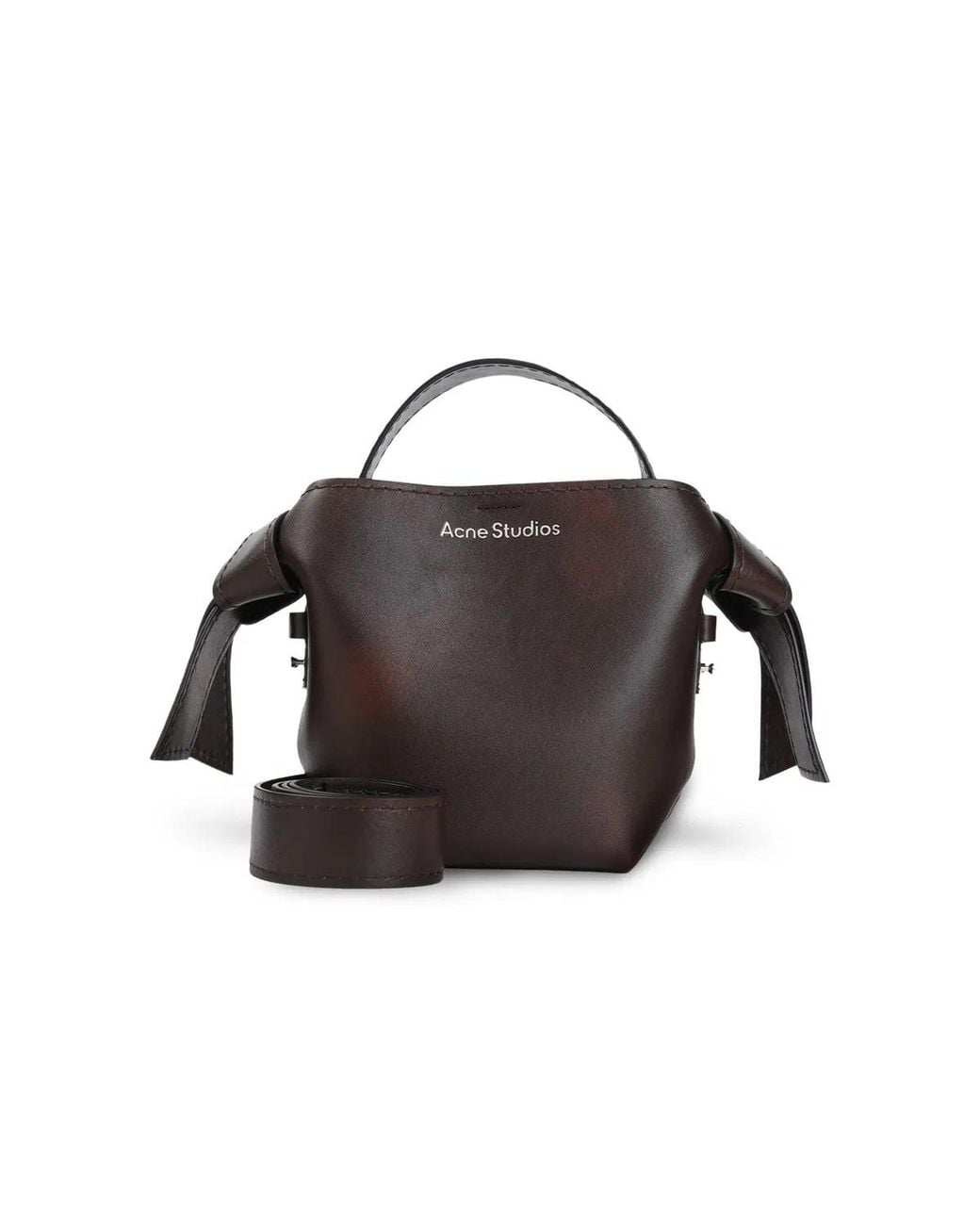 Acne Black Musubi Mini Aged R Crossbody