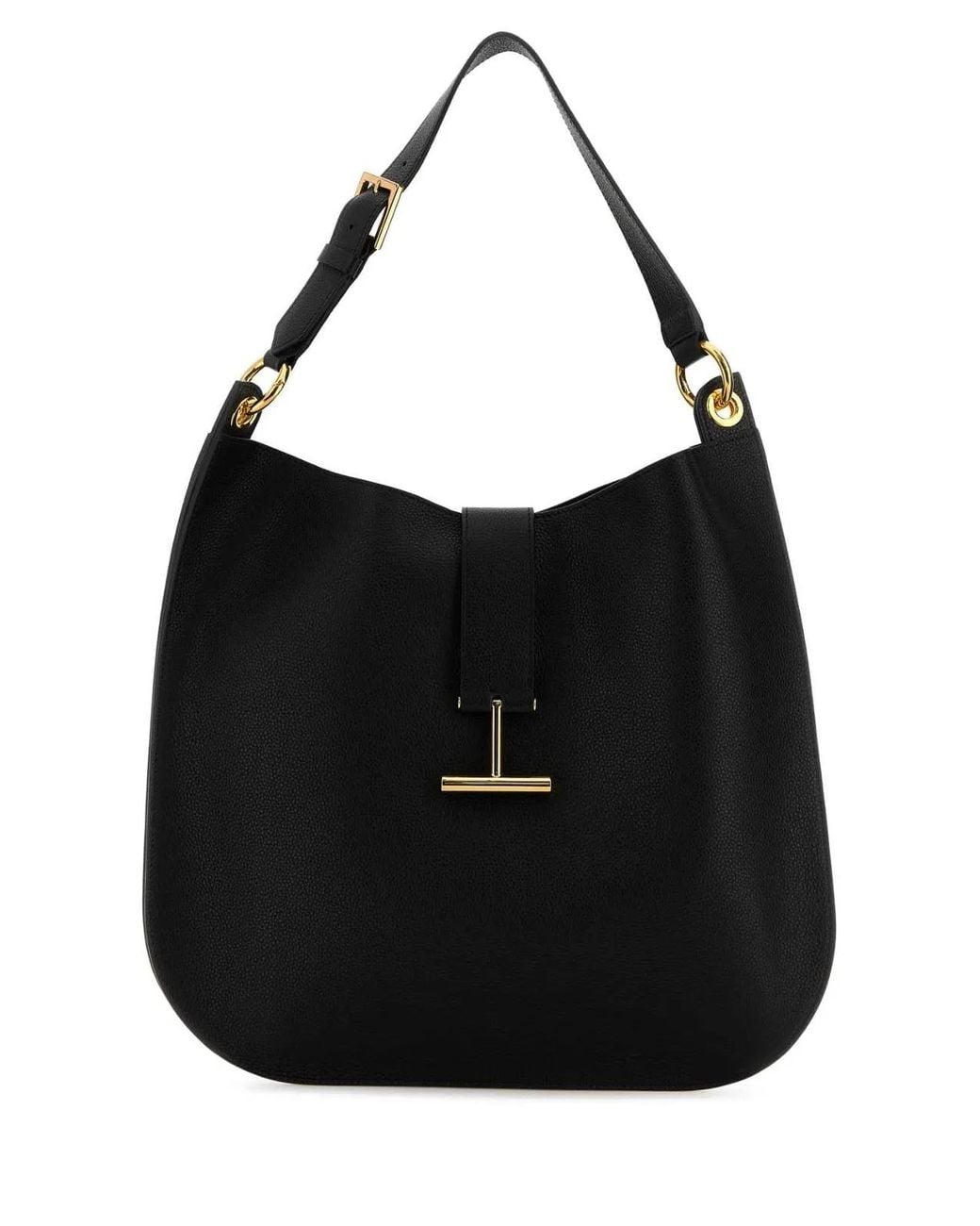Tom Ford Black Leather Shoulder Bag
