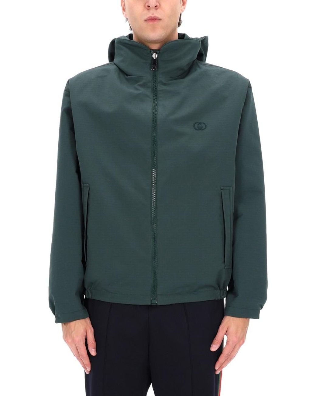 Gucci Gray Jacket With Logo for men