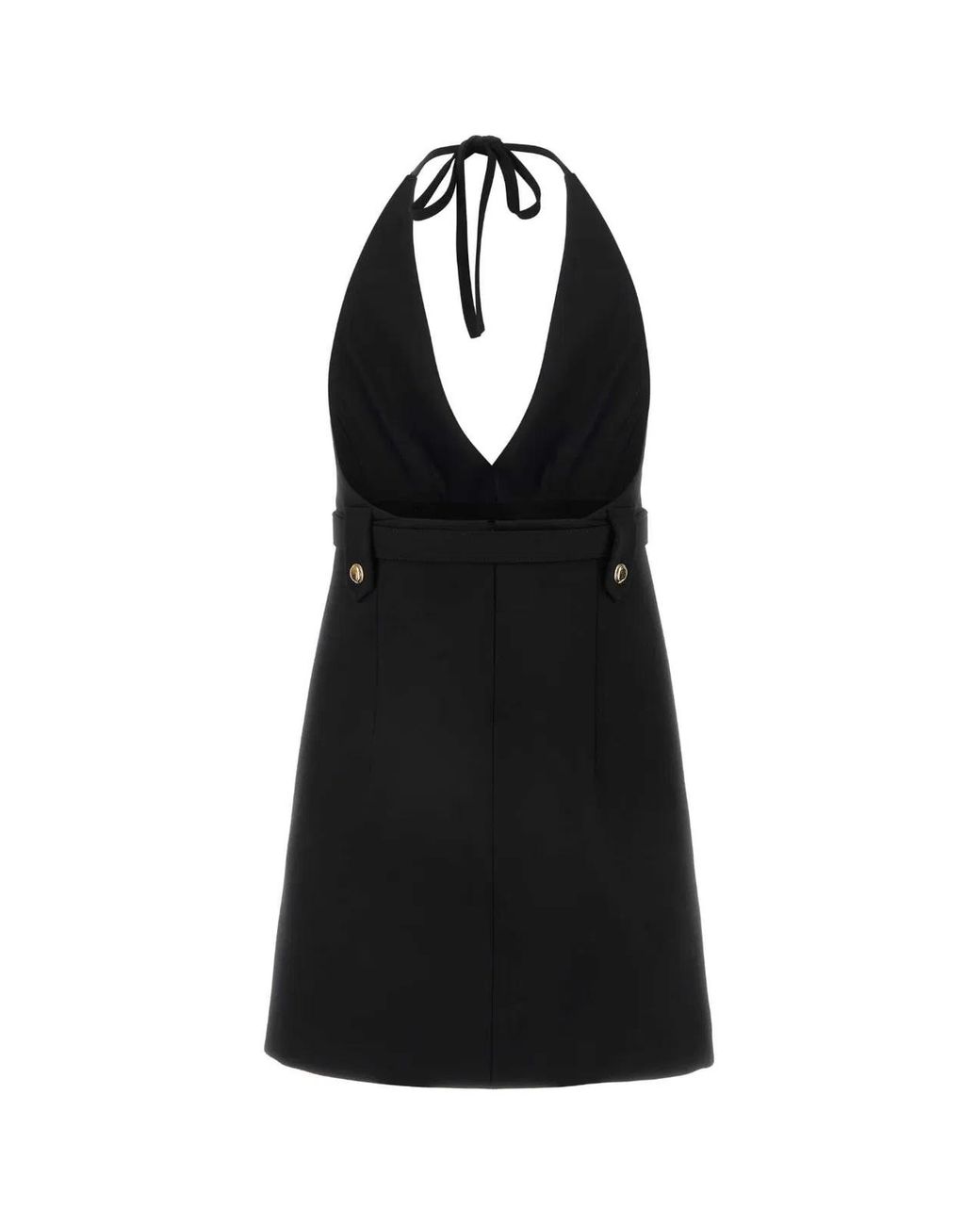 Miu Miu Black Stretch Wool Dress