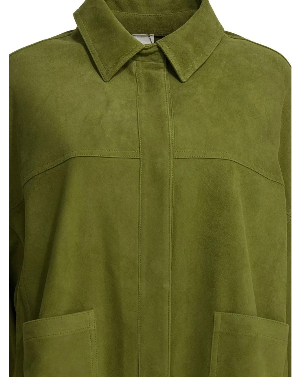 FURLING BY GIANI Green Goat Suede Jacket