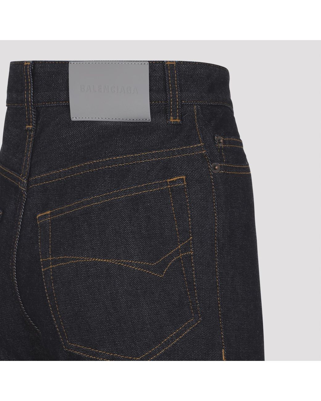 Balenciaga Blue High Waist Slim Jeans