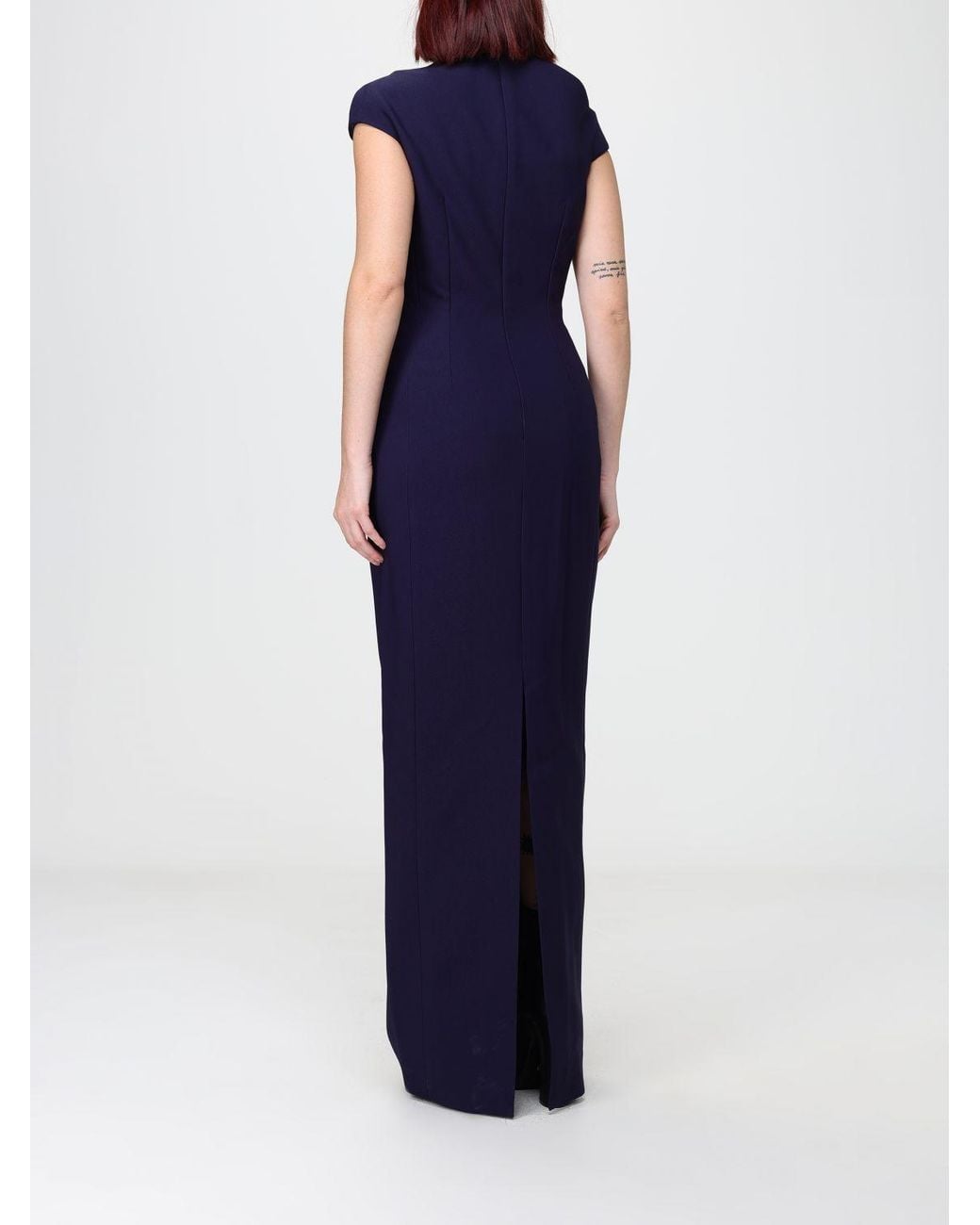 Solace London Blue Arion Maxi Dress