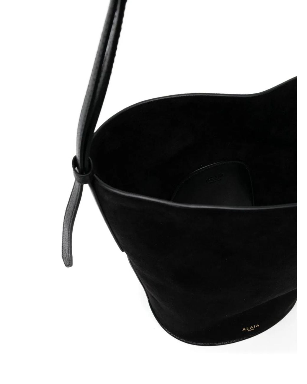 Alaïa Black Mini Bucket Shoulder Bag