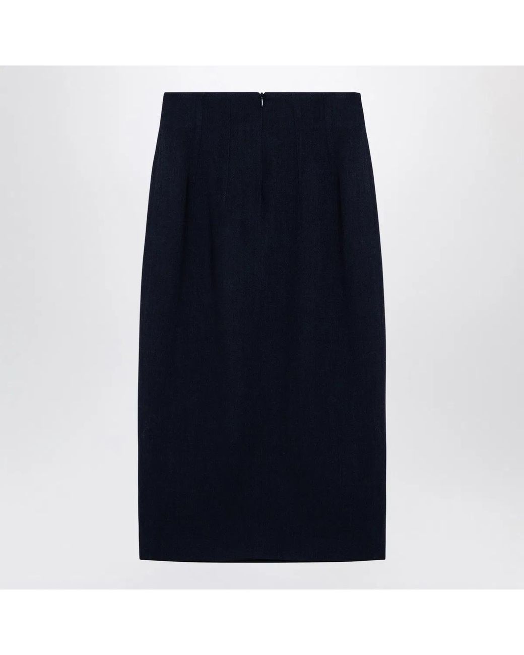 Margaux Lonnberg Blue Wool-Blend Marlo Skirt