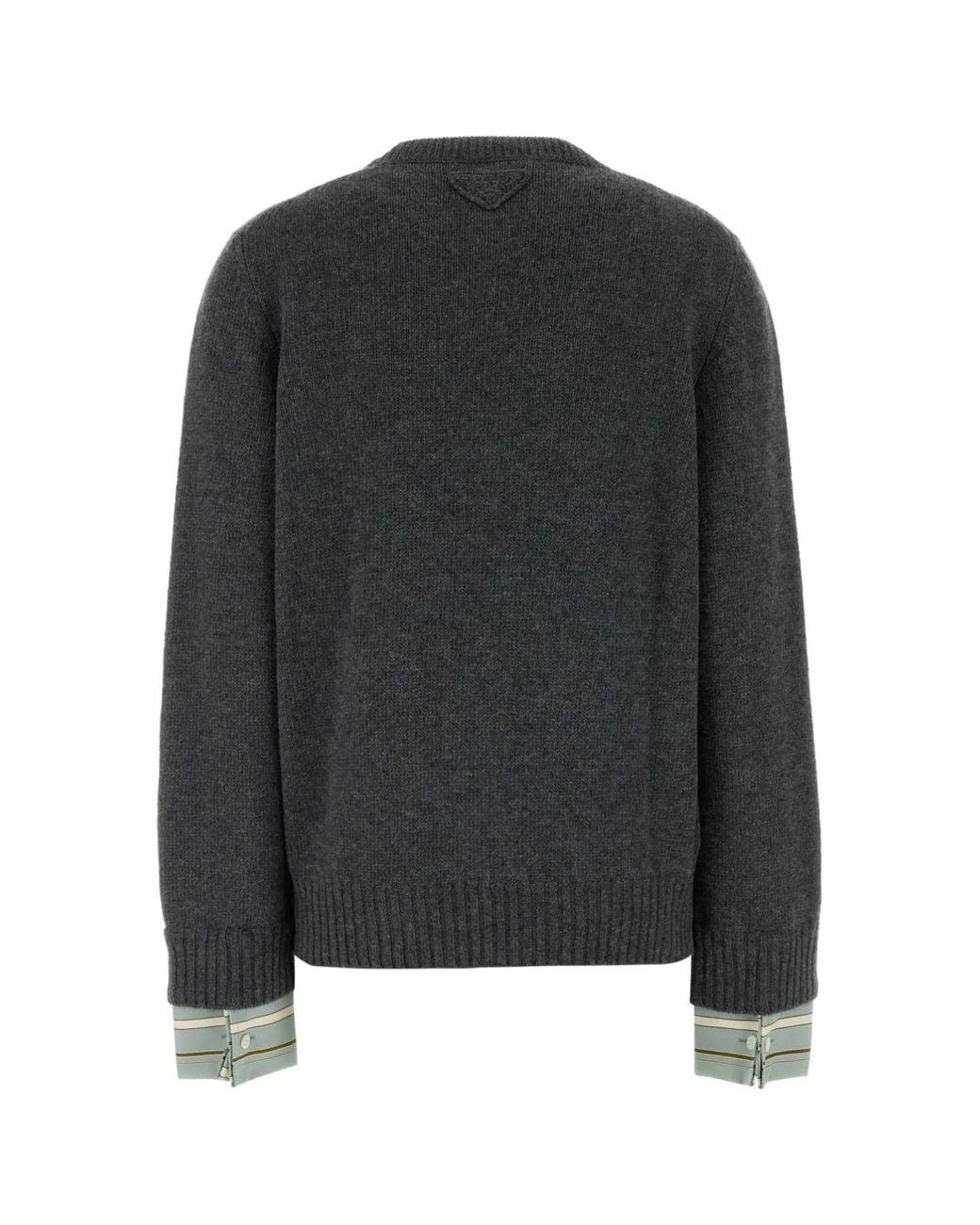 Prada Black Dark Wool Blend Sweater